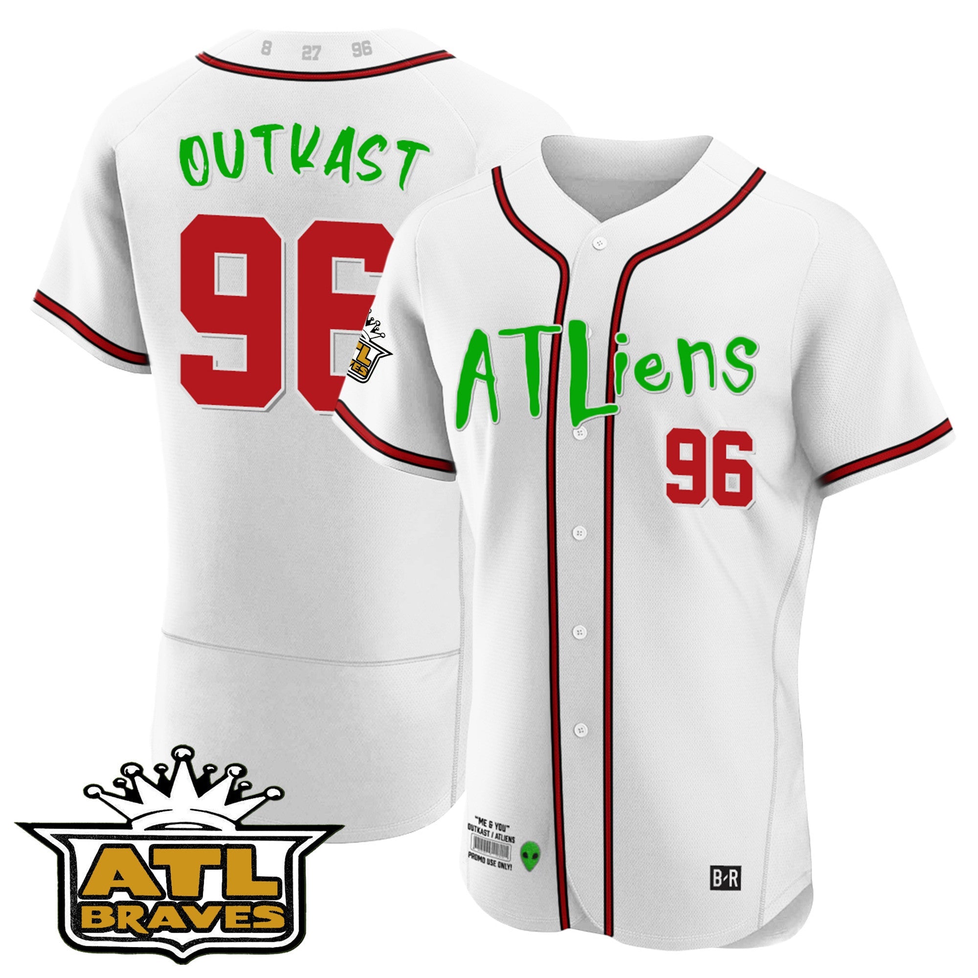 Men’s Atlanta Atliens ATL Patch Flex Base Jersey