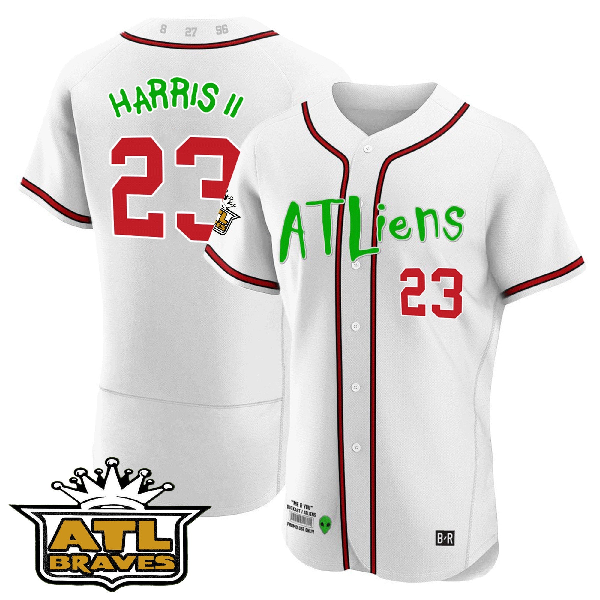 Men’s Atlanta Atliens ATL Patch Flex Base Jersey