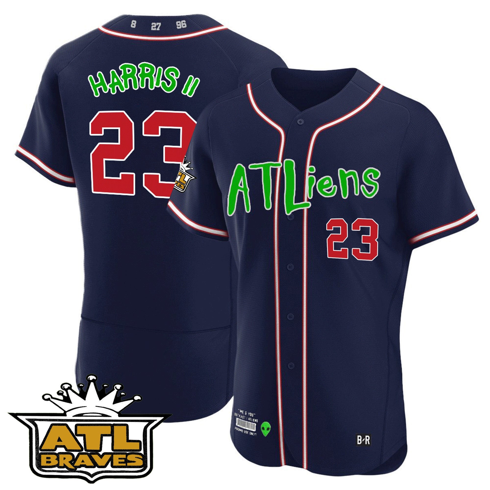 Men’s Atlanta Atliens ATL Patch Flex Base Jersey