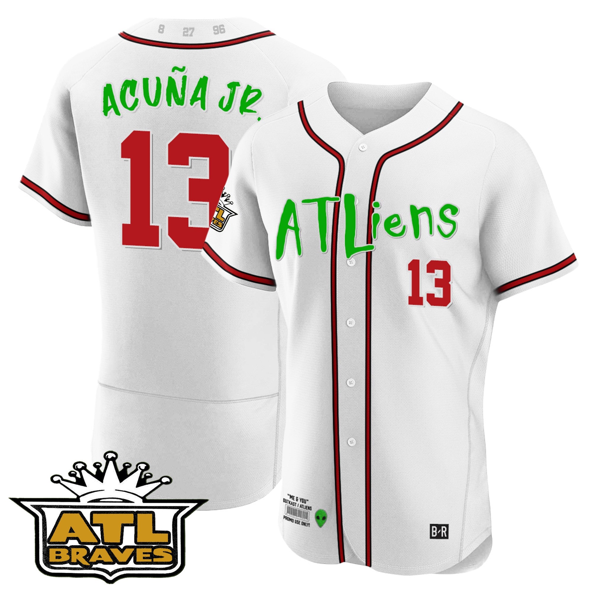 Men’s Atlanta Atliens ATL Patch Flex Base Jersey