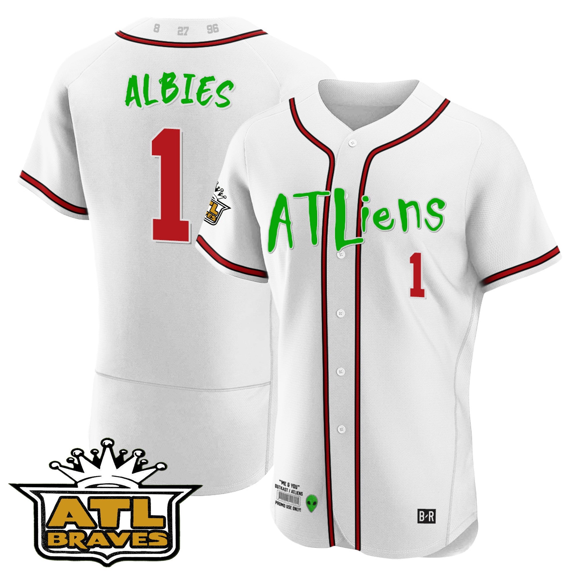 Men’s Atlanta Atliens ATL Patch Flex Base Jersey