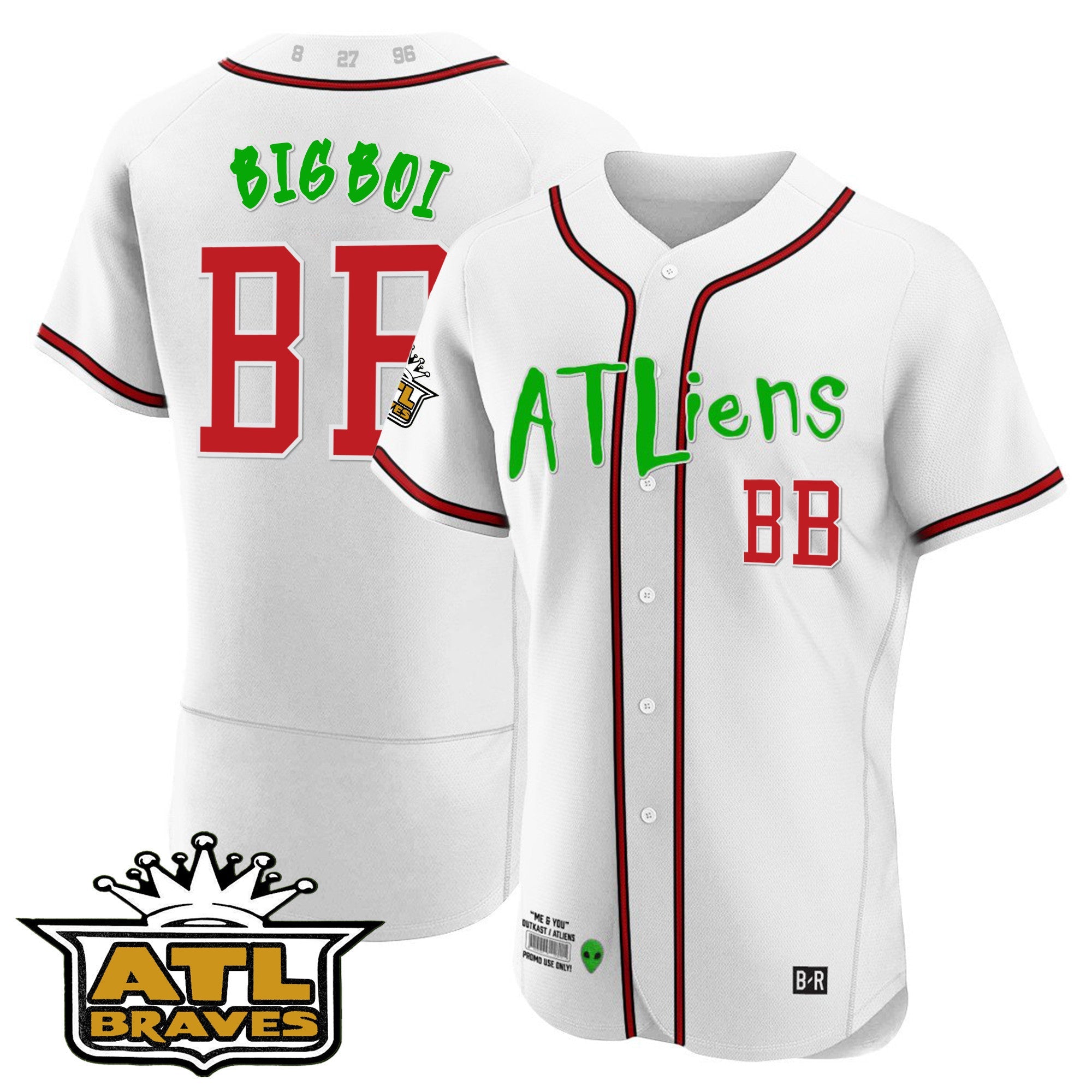 Men’s Atlanta Atliens ATL Patch Flex Base Jersey