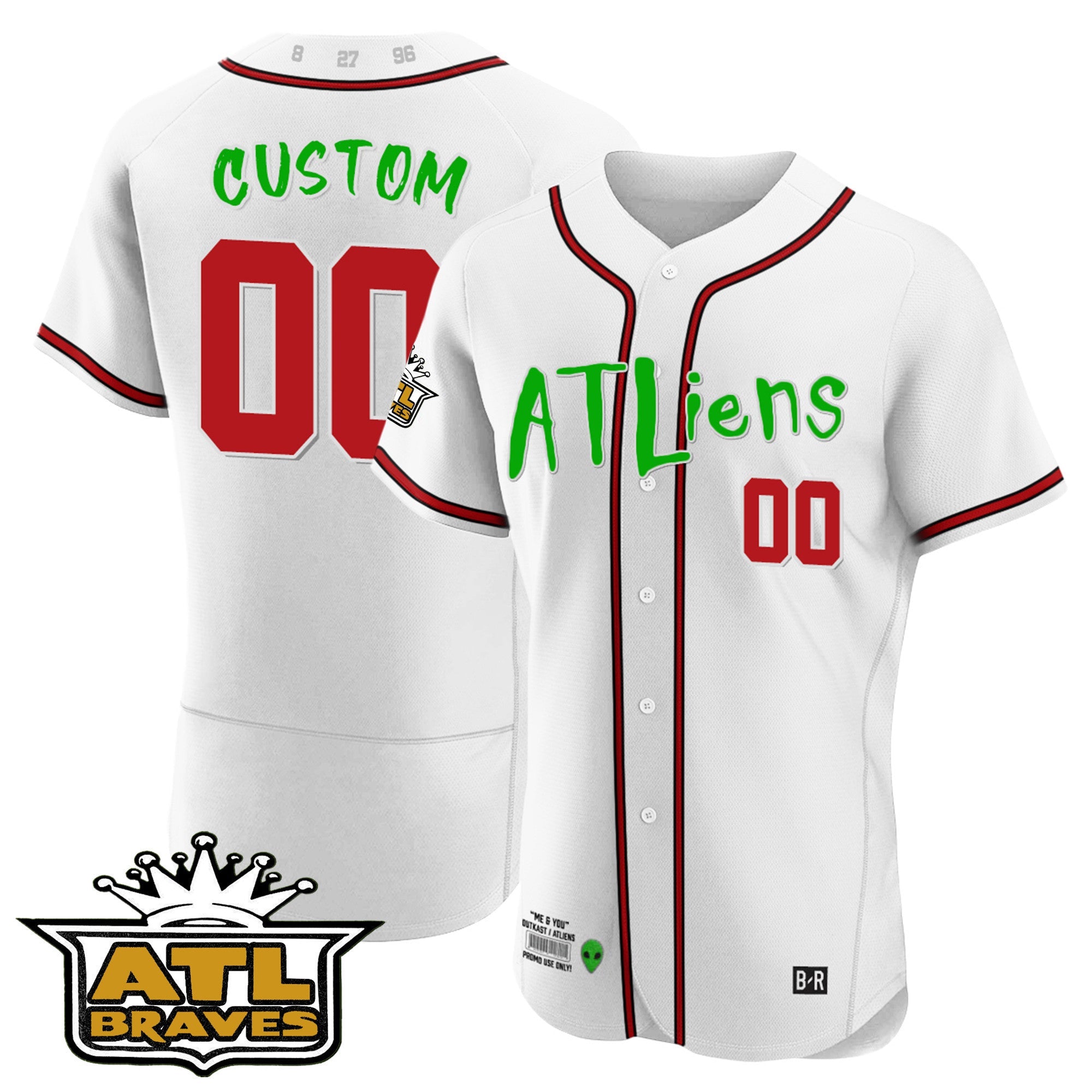 Atlanta Atliens ATL Patch Flex Base Custom Jersey