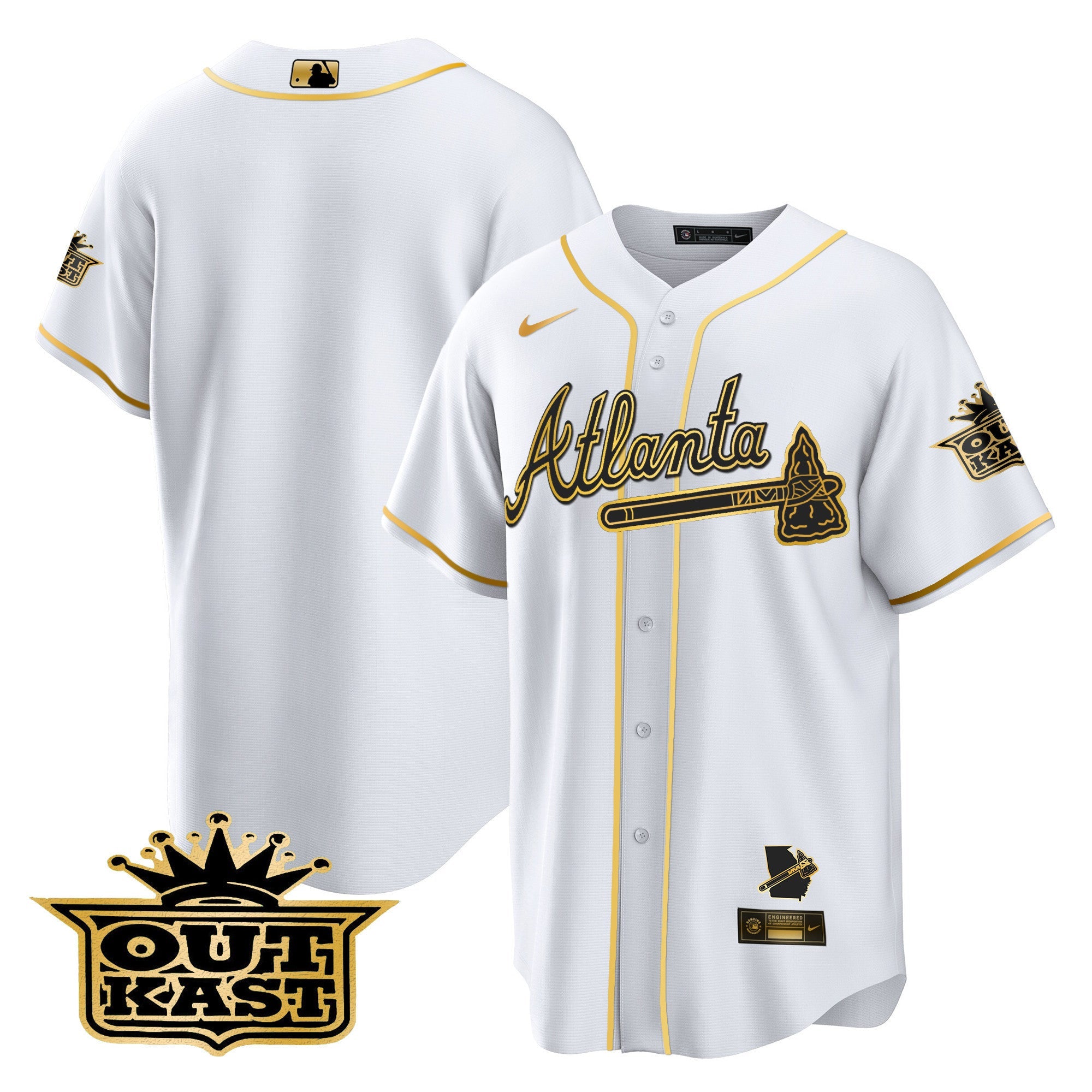 Men’s Atlanta Outkast Cool Base Gold Jersey V3