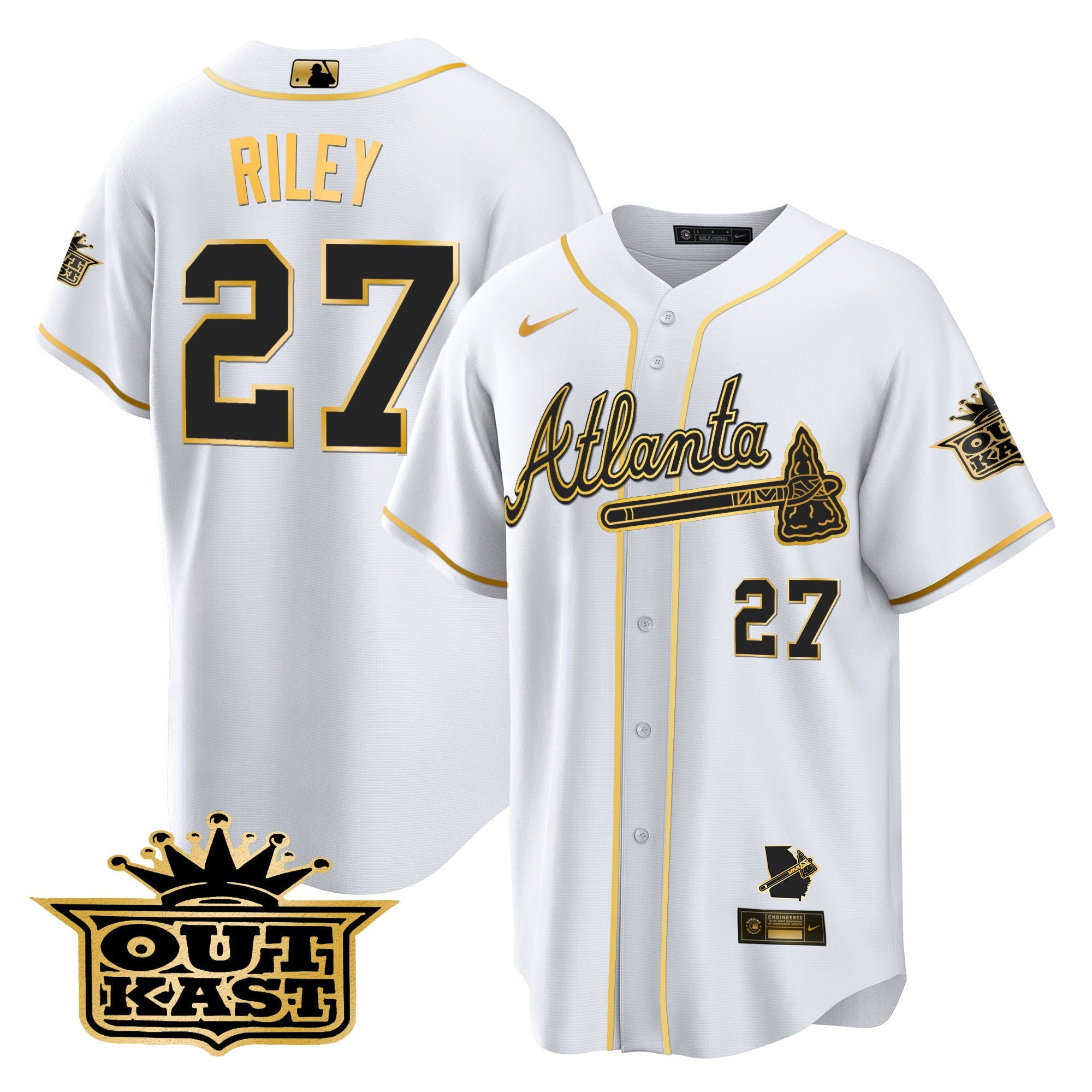Men’s Atlanta Outkast Cool Base Gold Jersey V3