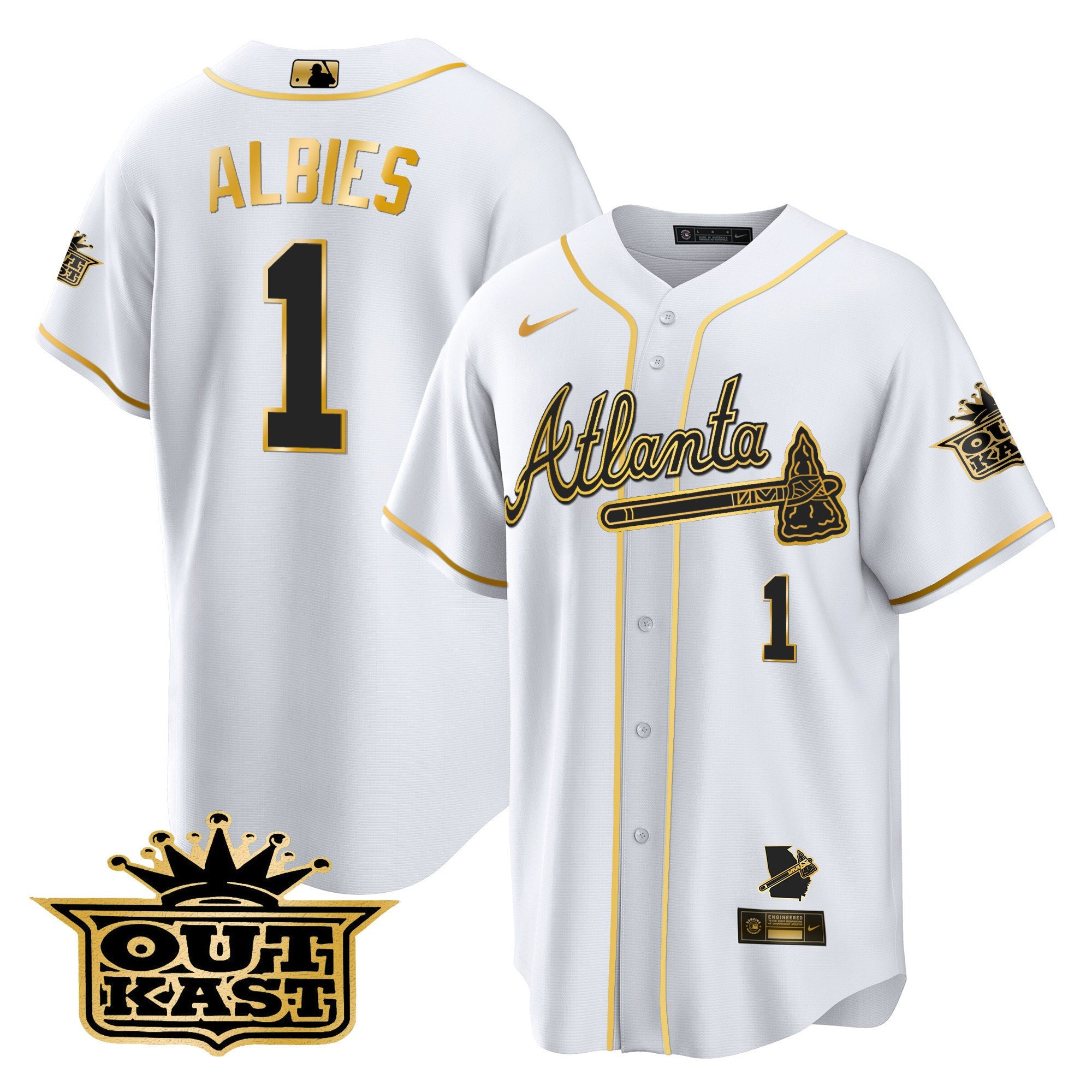 Men’s Atlanta Outkast Cool Base Gold Jersey V3