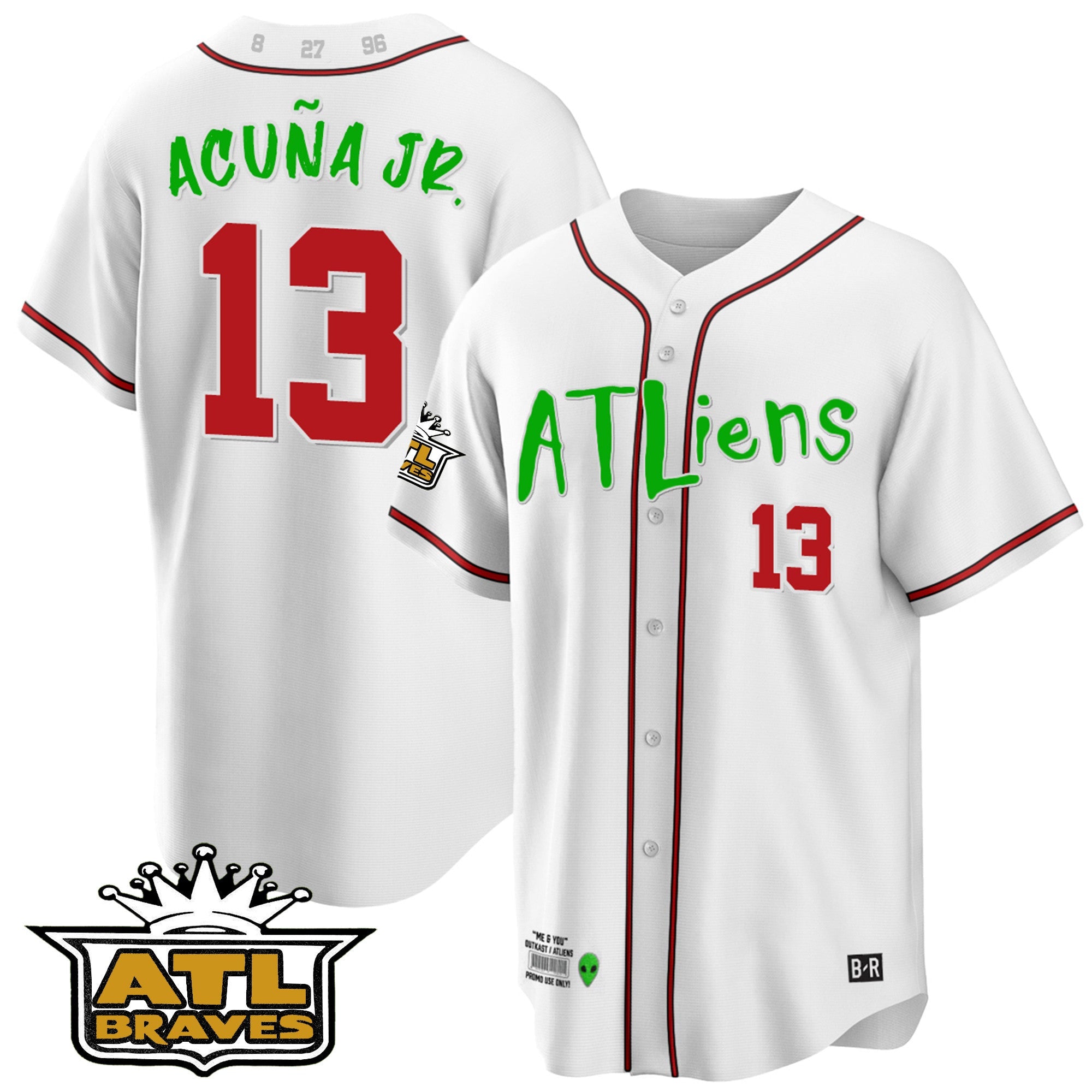 Men’s Atlanta Atliens ATL Patch Cool Base Jersey