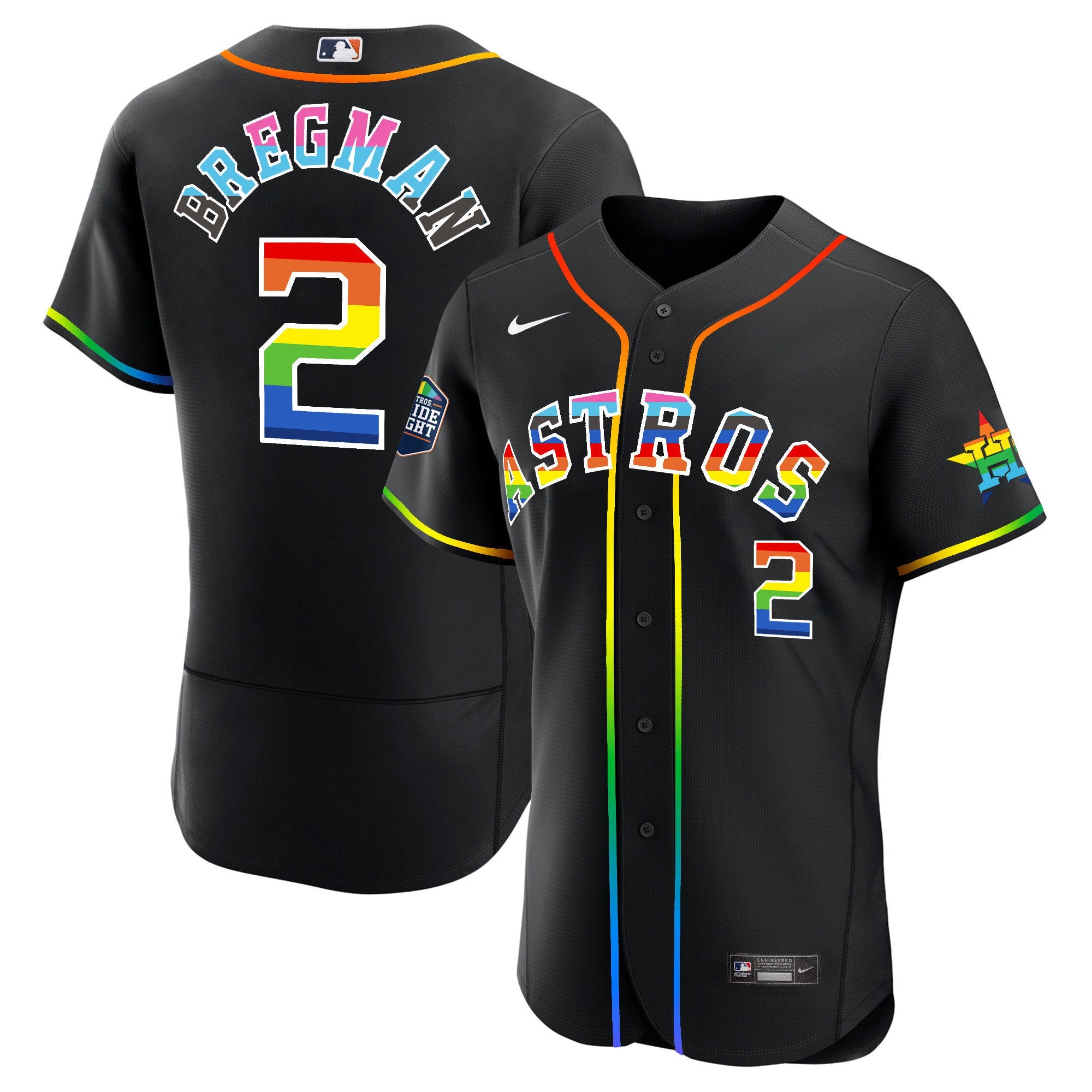 Men’s Houston 2023 Flex Base Pride Jersey – Stitched
