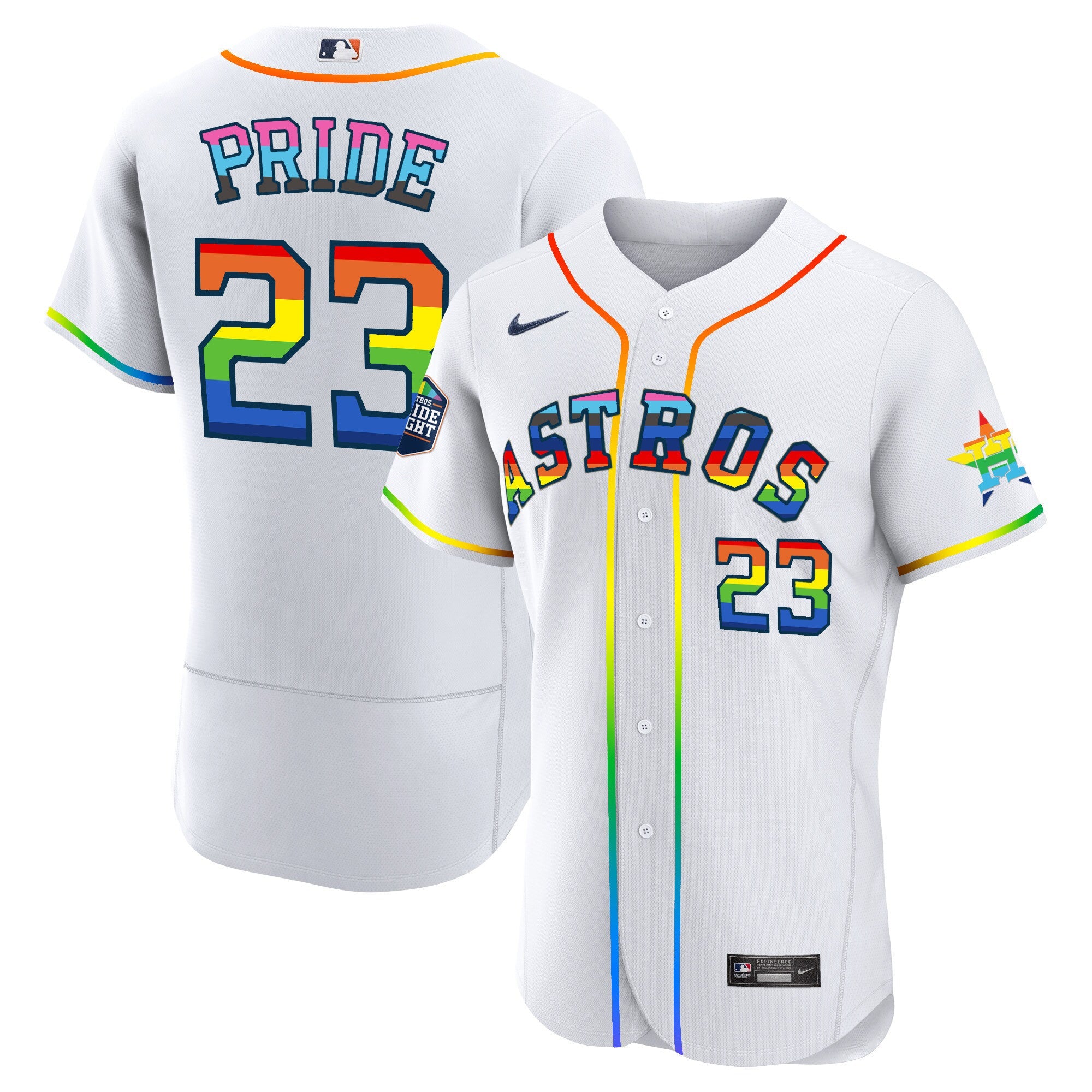 Men’s Houston 2023 Flex Base Pride Jersey – Stitched