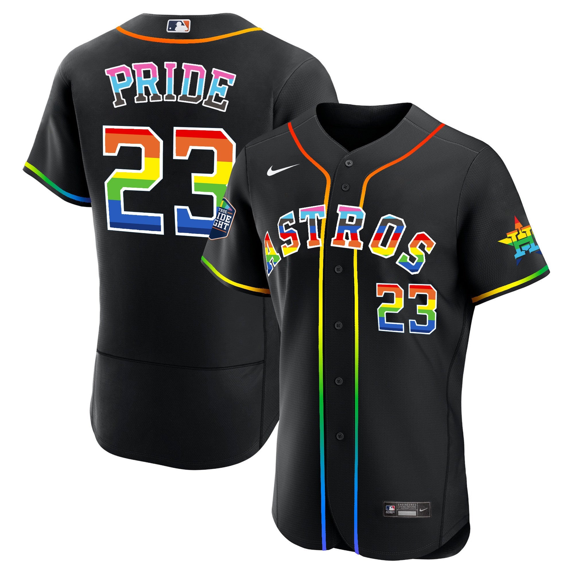 Men’s Houston 2023 Flex Base Pride Jersey – Stitched