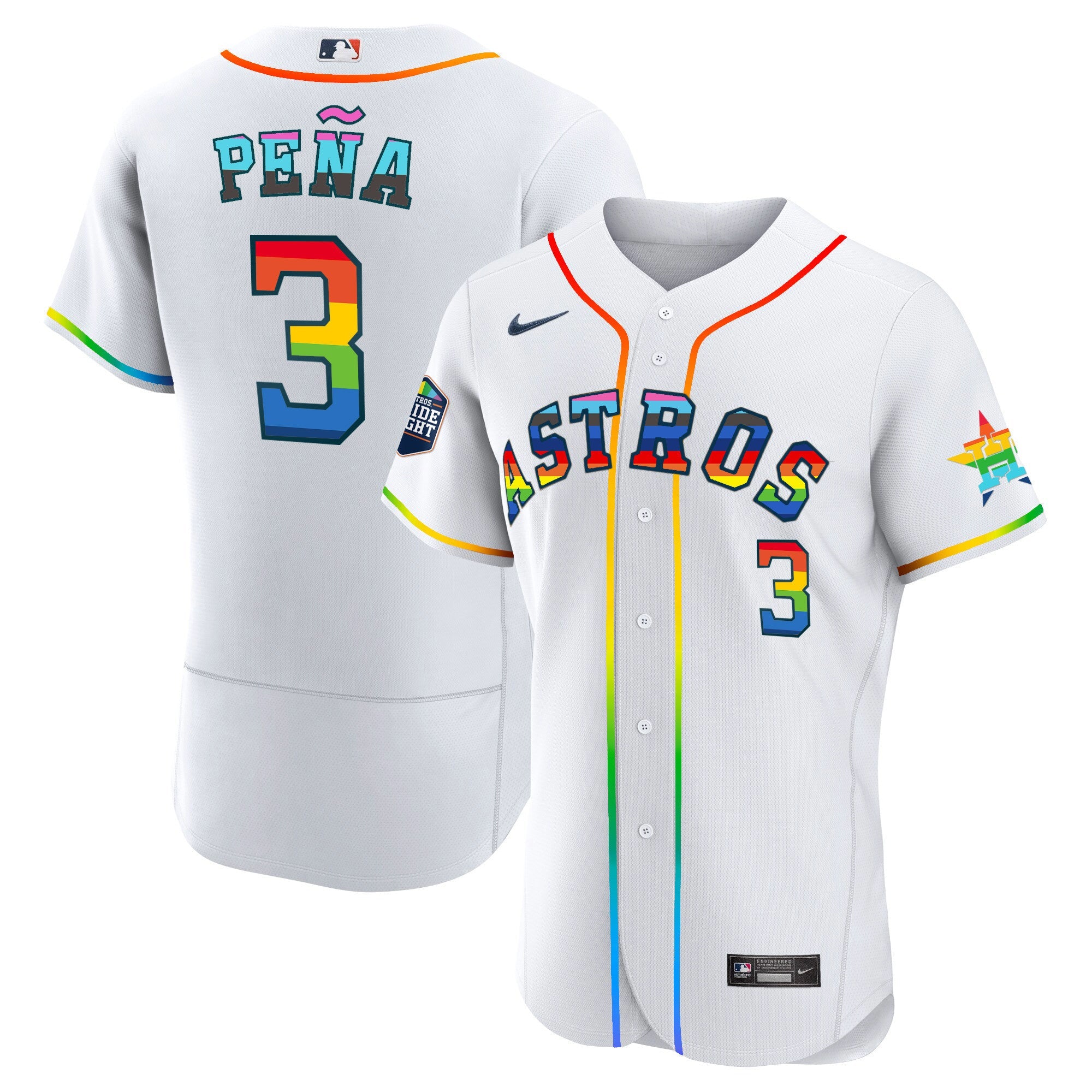 Men’s Houston 2023 Flex Base Pride Jersey – Stitched
