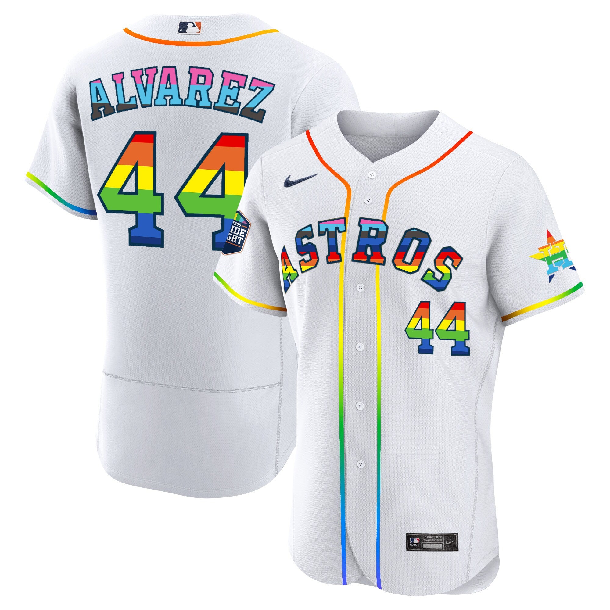 Men’s Houston 2023 Flex Base Pride Jersey – Stitched