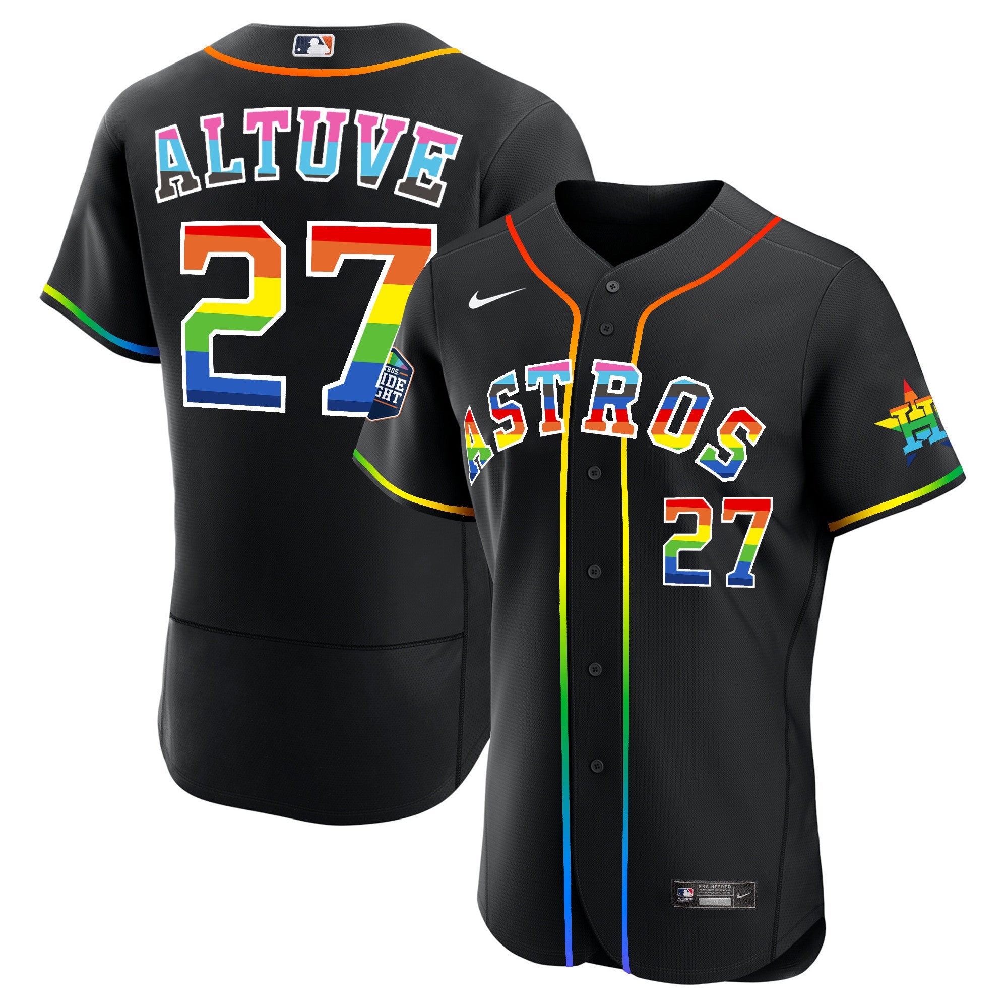Men’s Houston 2023 Flex Base Pride Jersey – Stitched