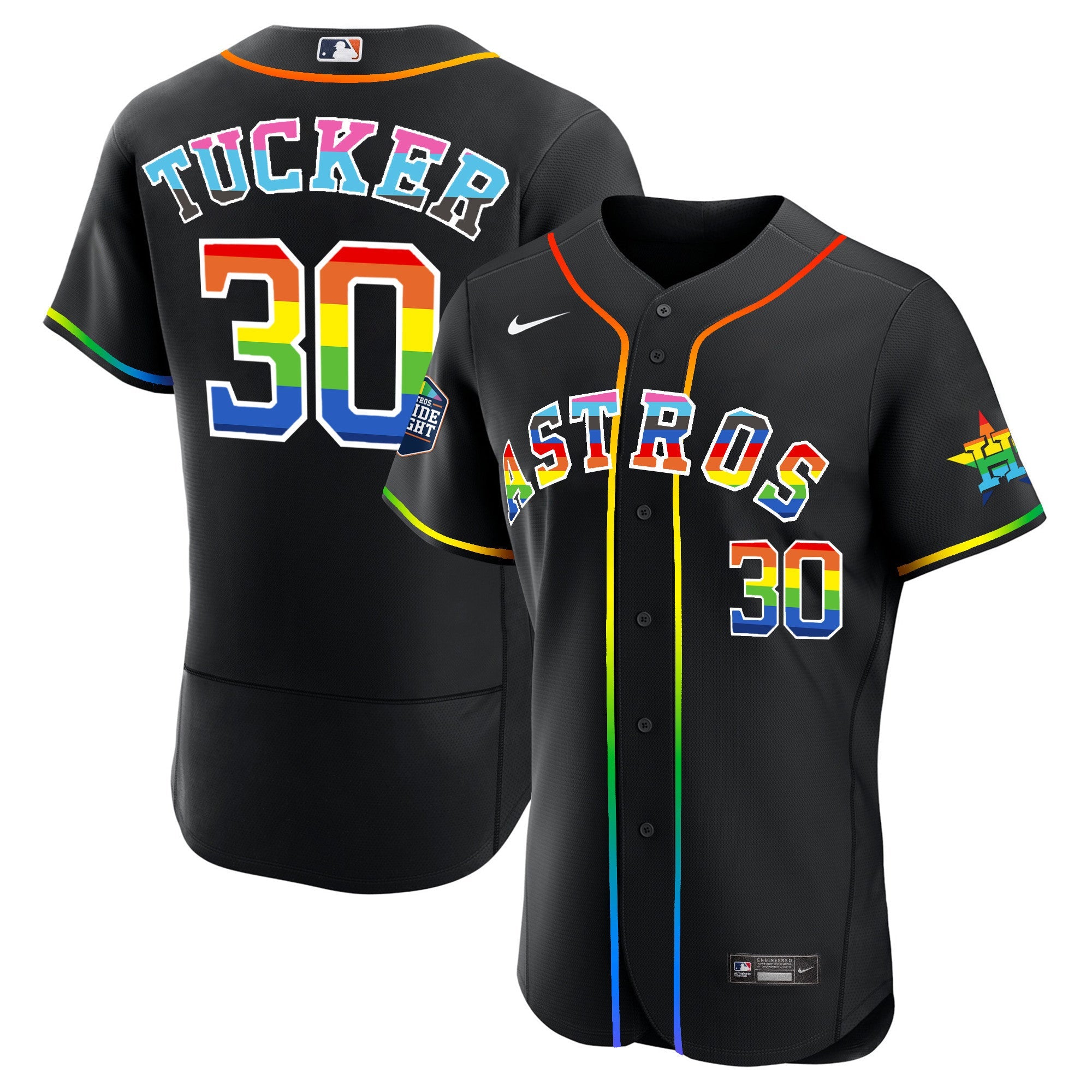 Men’s Houston 2023 Flex Base Pride Jersey – Stitched