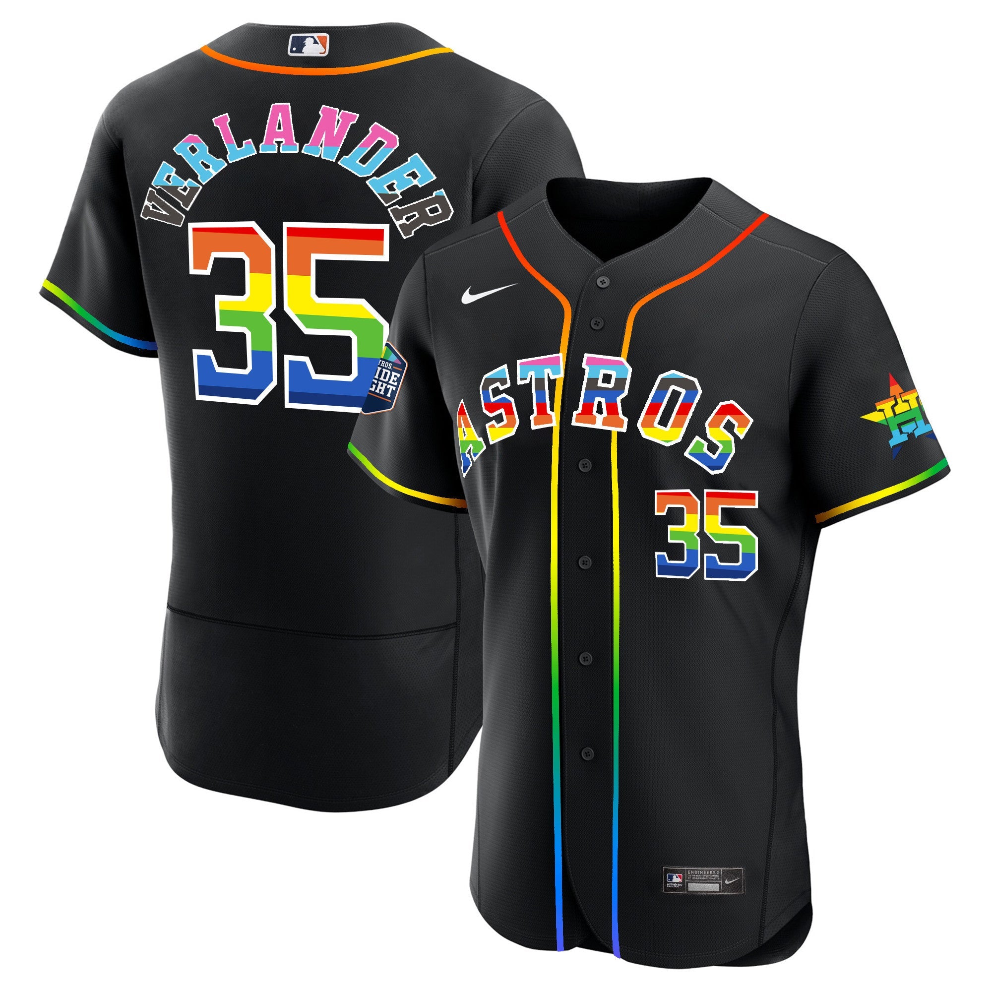 Men’s Houston 2023 Flex Base Pride Jersey – Stitched
