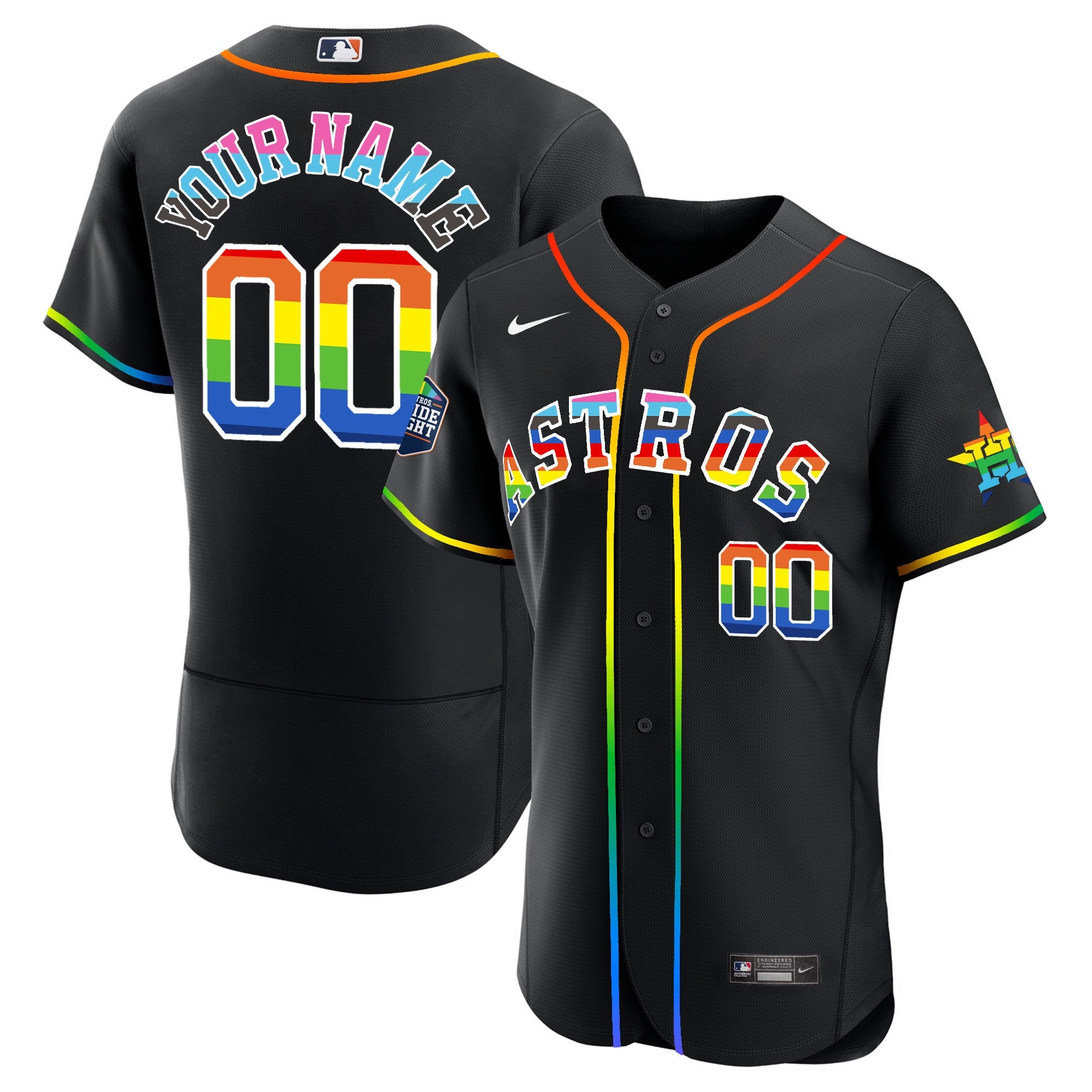 Houston 2023 Pride Custom Jersey – Stitched