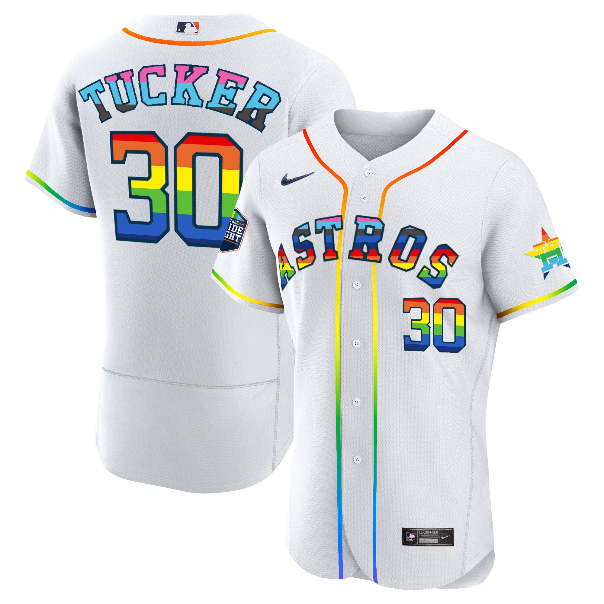 Men’s Houston 2023 Flex Base Pride Jersey – Stitched