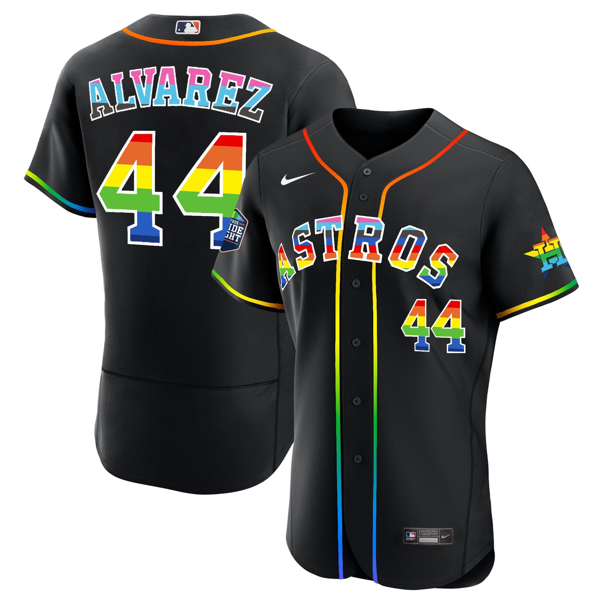 Men’s Houston 2023 Flex Base Pride Jersey – Stitched
