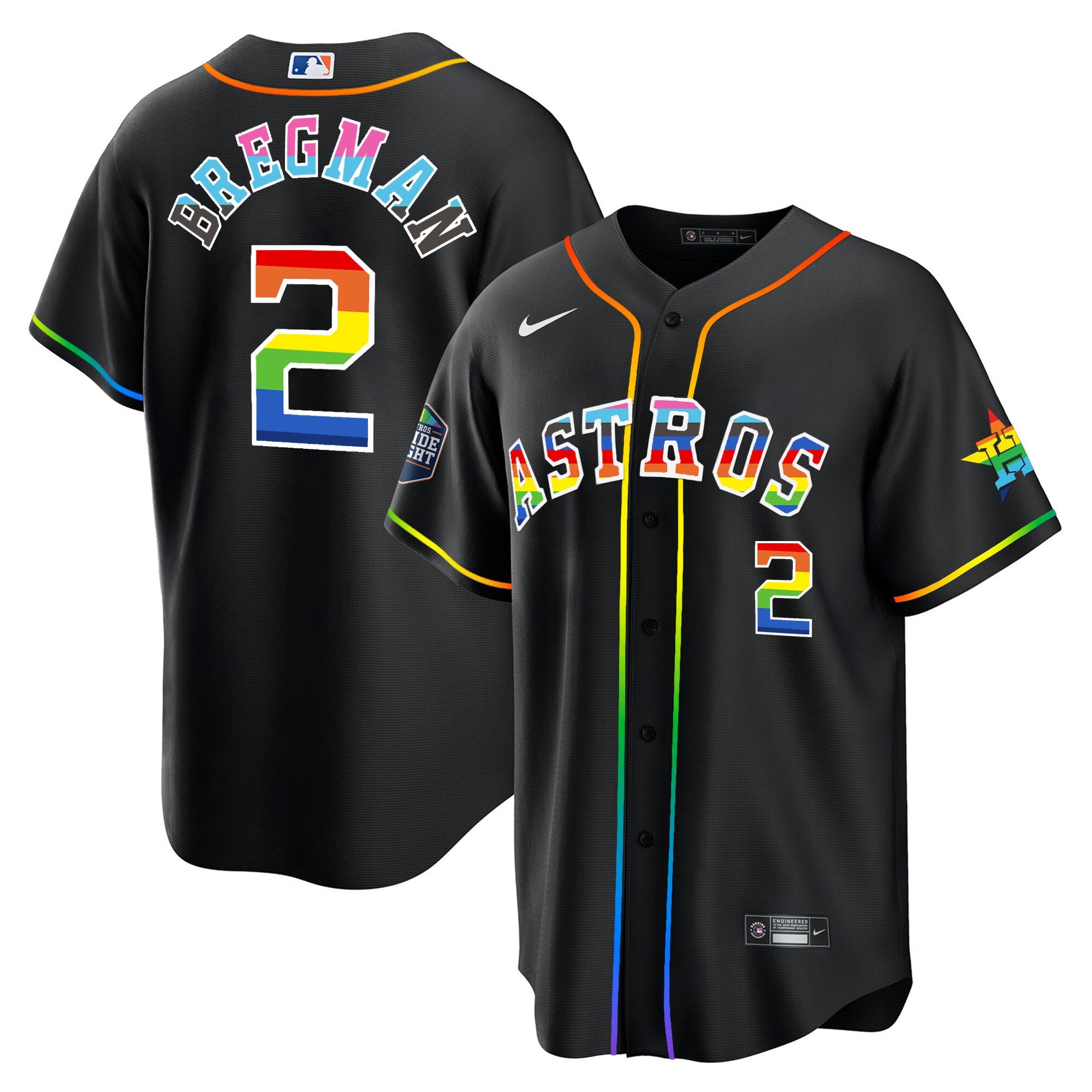 Men’s Houston 2023 Cool Base Pride Jersey – Stitched