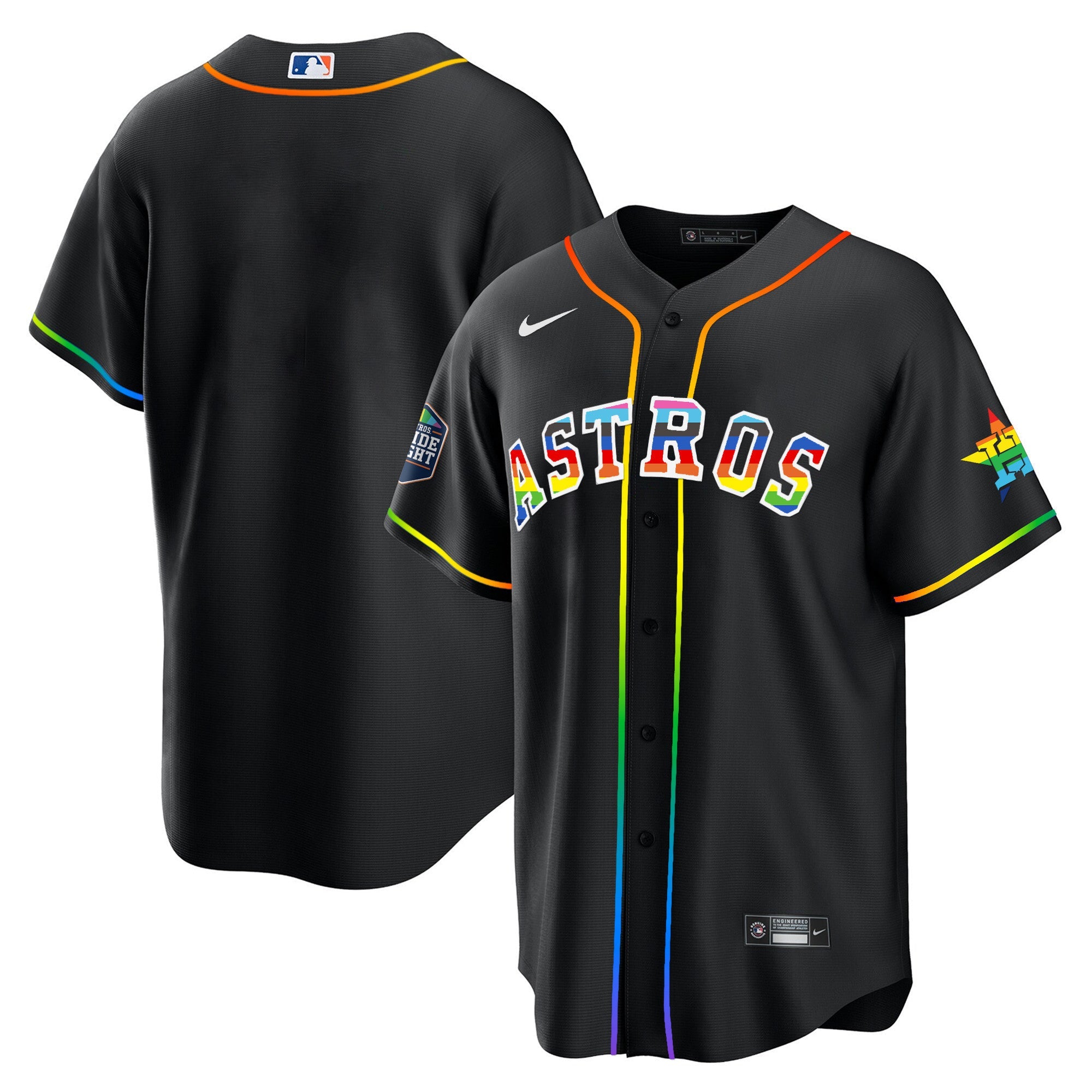 Men’s Houston 2023 Cool Base Pride Jersey – Stitched