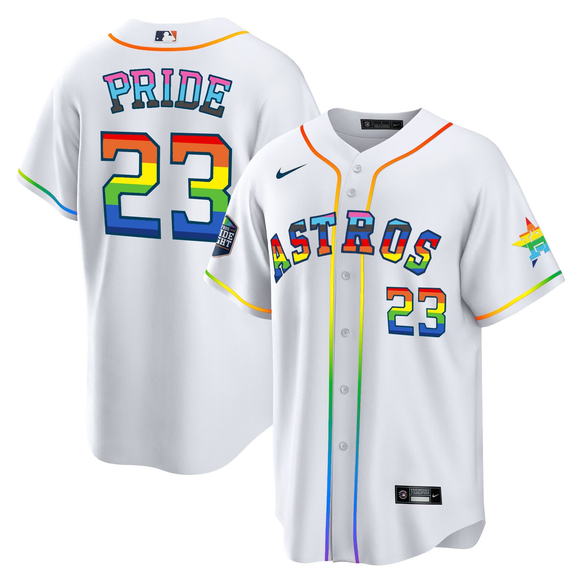 Men’s Houston 2023 Cool Base Pride Jersey – Stitched