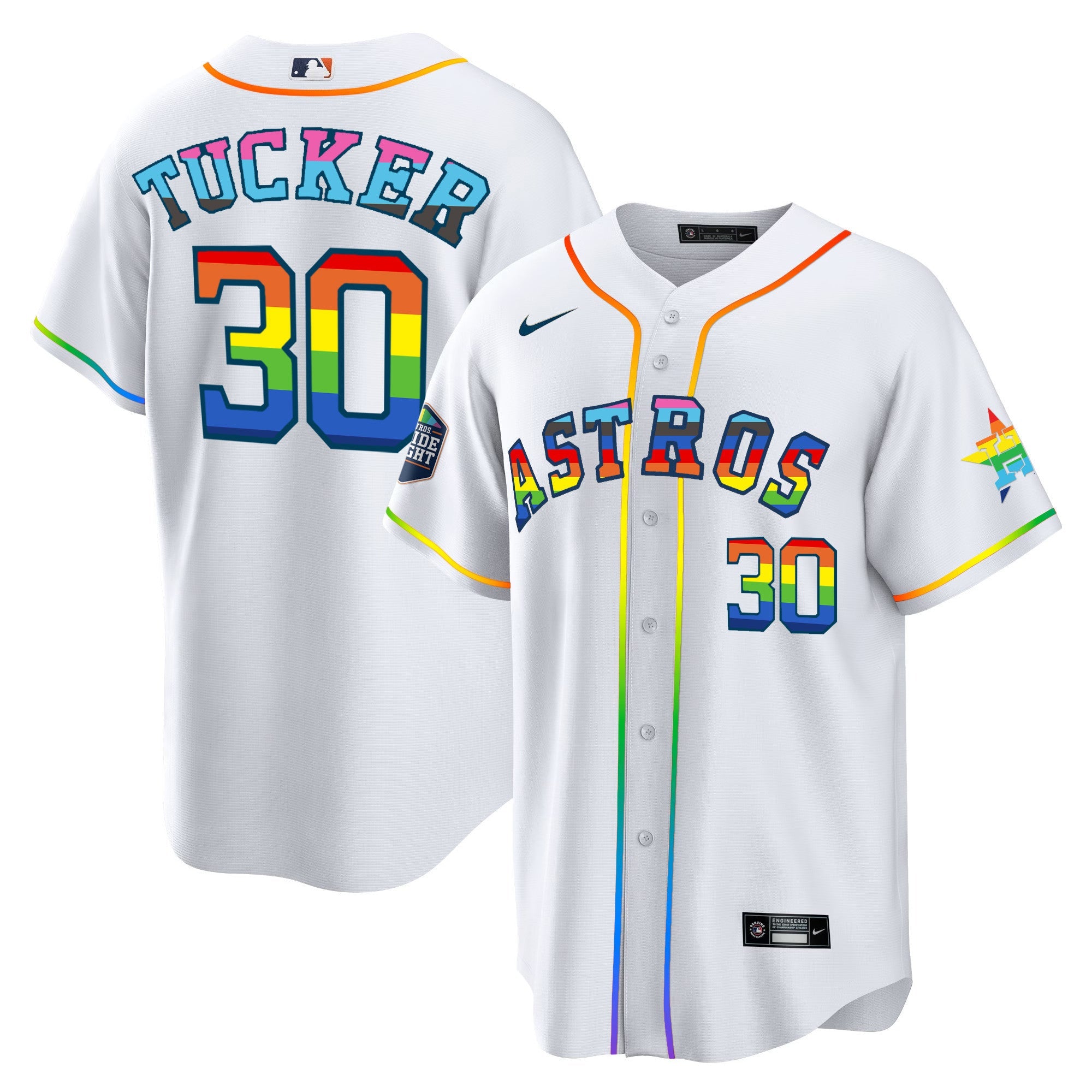 Men’s Houston 2023 Cool Base Pride Jersey – Stitched