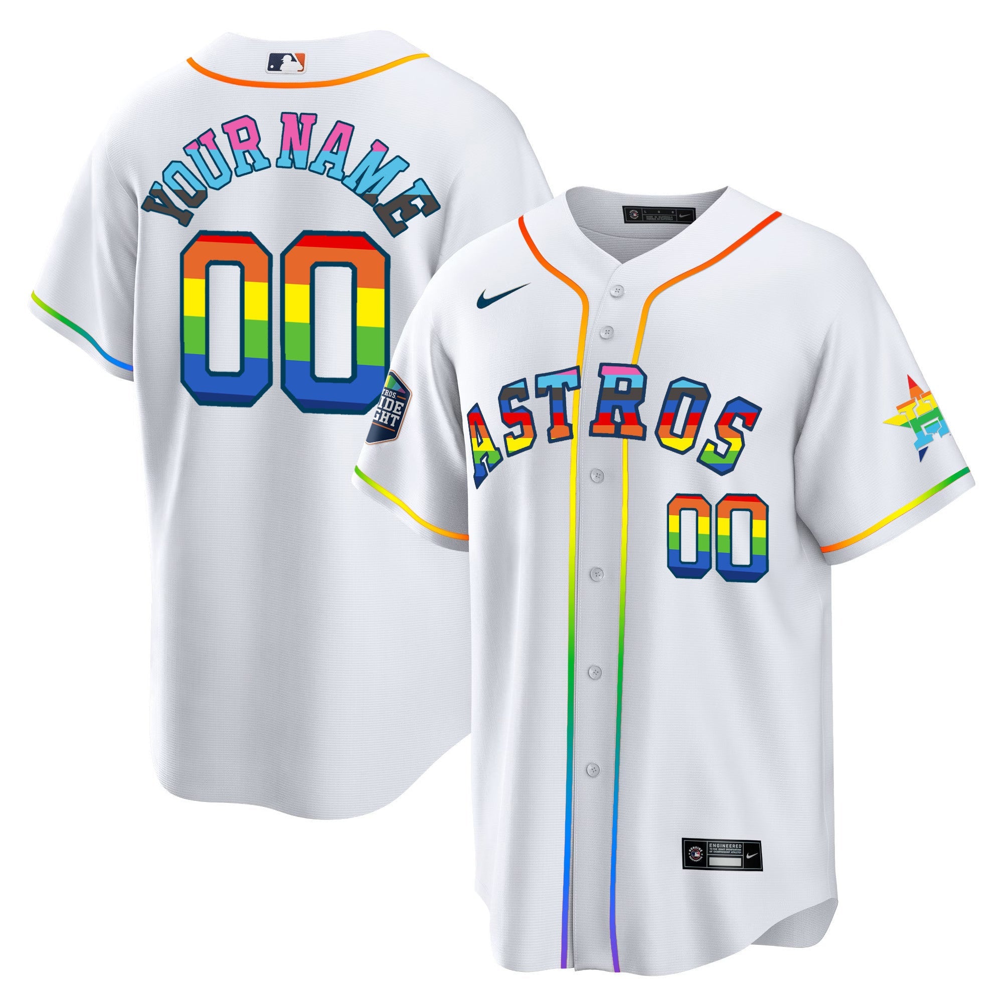 Houston 2023 Pride Custom Jersey – Stitched