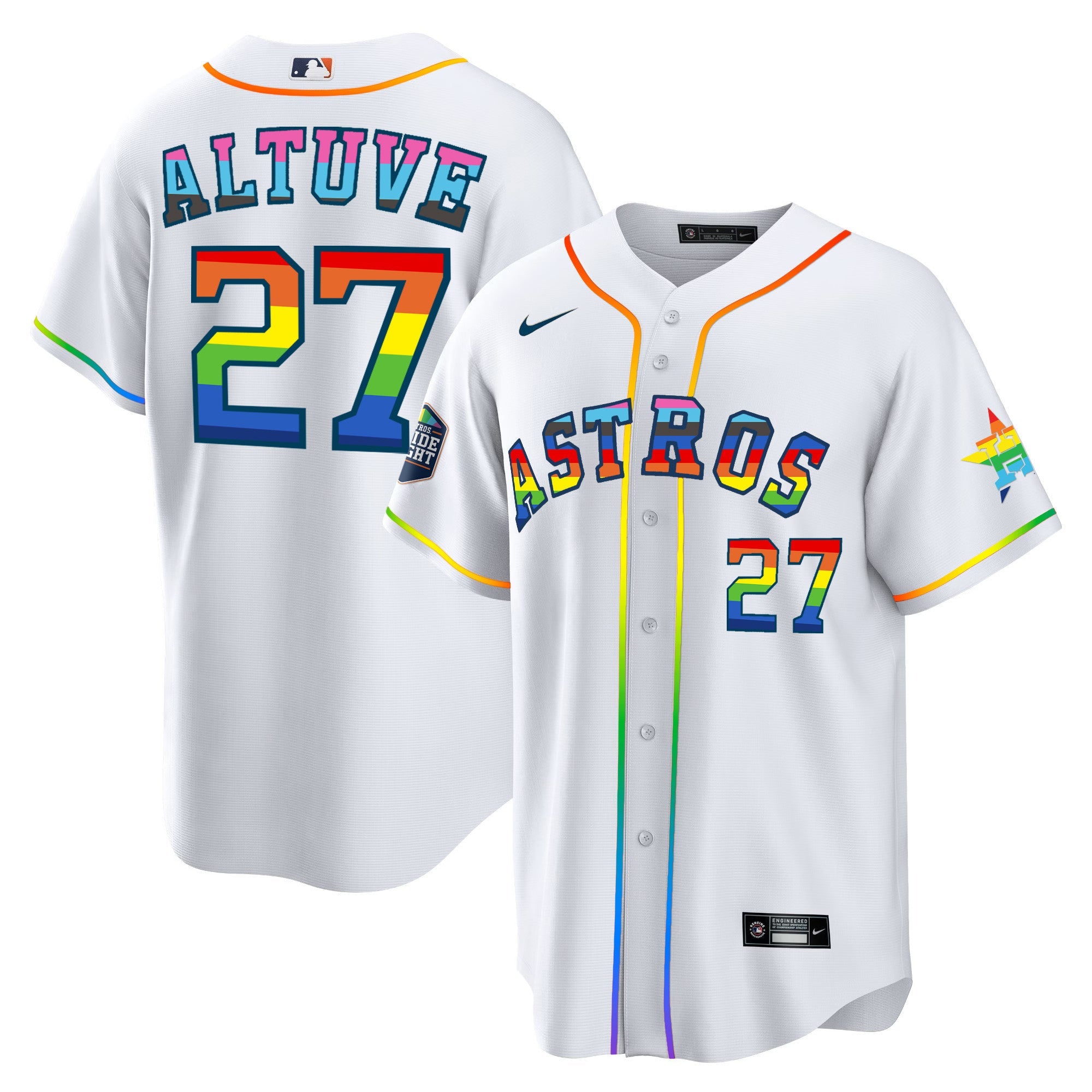 Men’s Houston 2023 Cool Base Pride Jersey – Stitched
