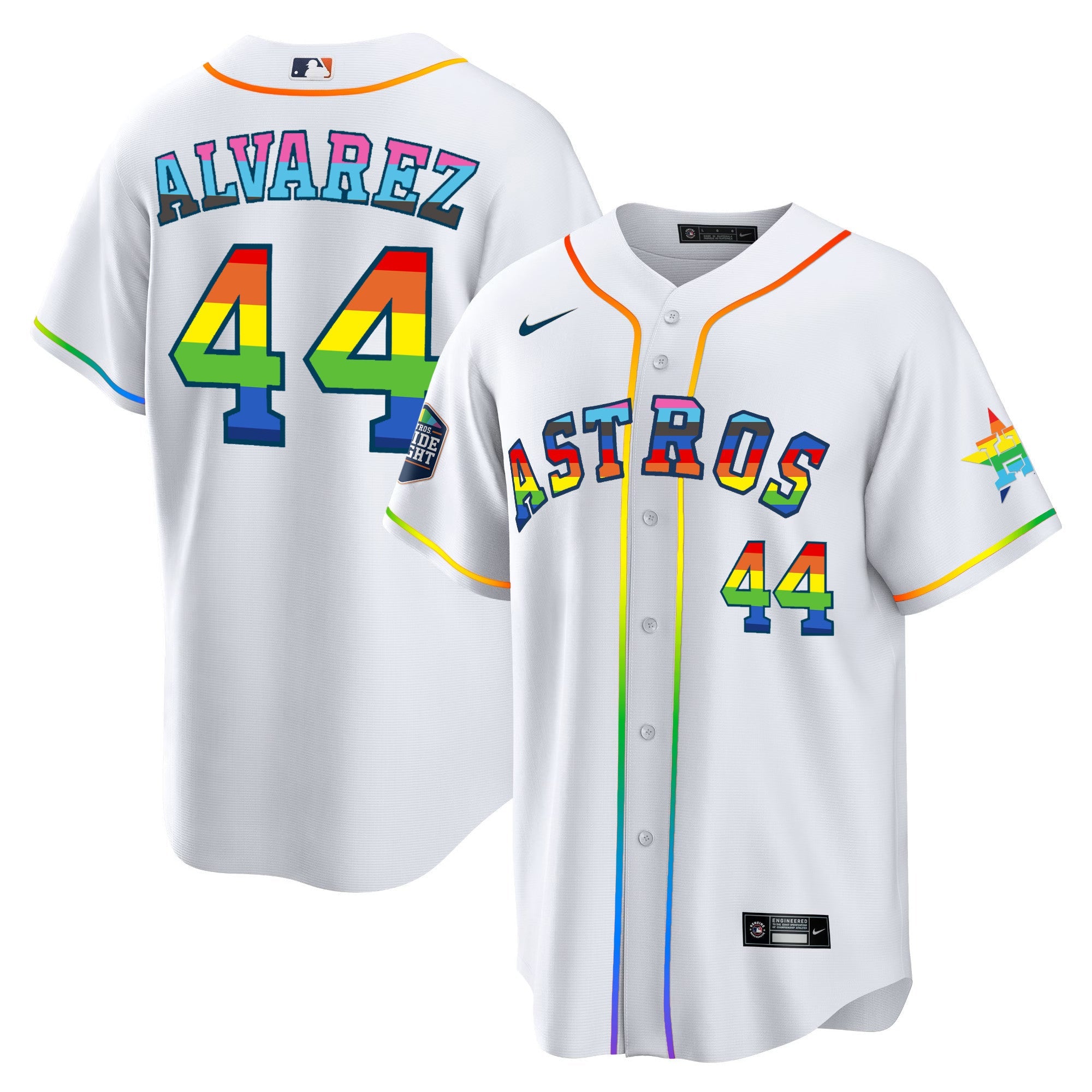 Men’s Houston 2023 Cool Base Pride Jersey – Stitched