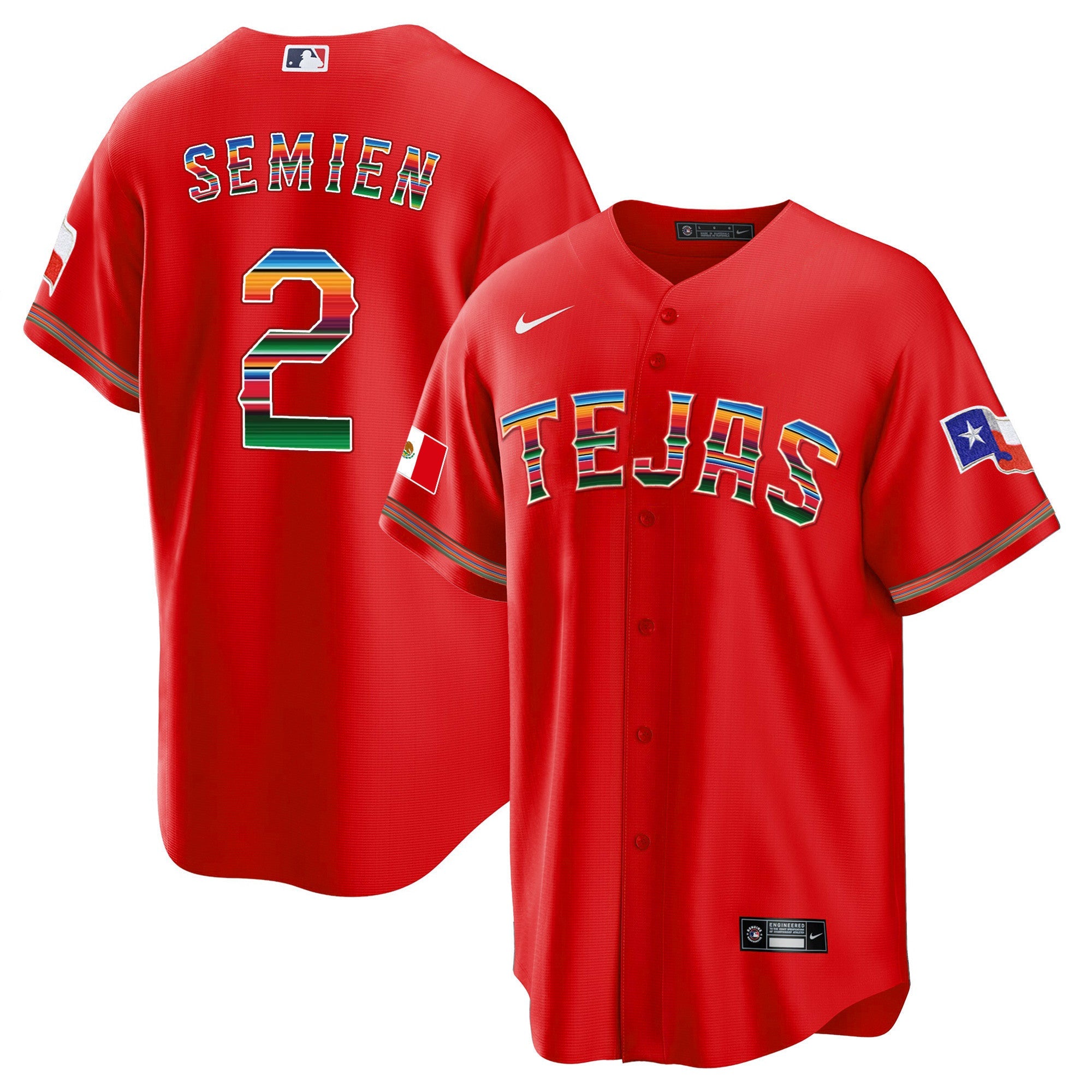 Men’s Texas Mexican Heritage Night Cool Base Jersey – Tejas