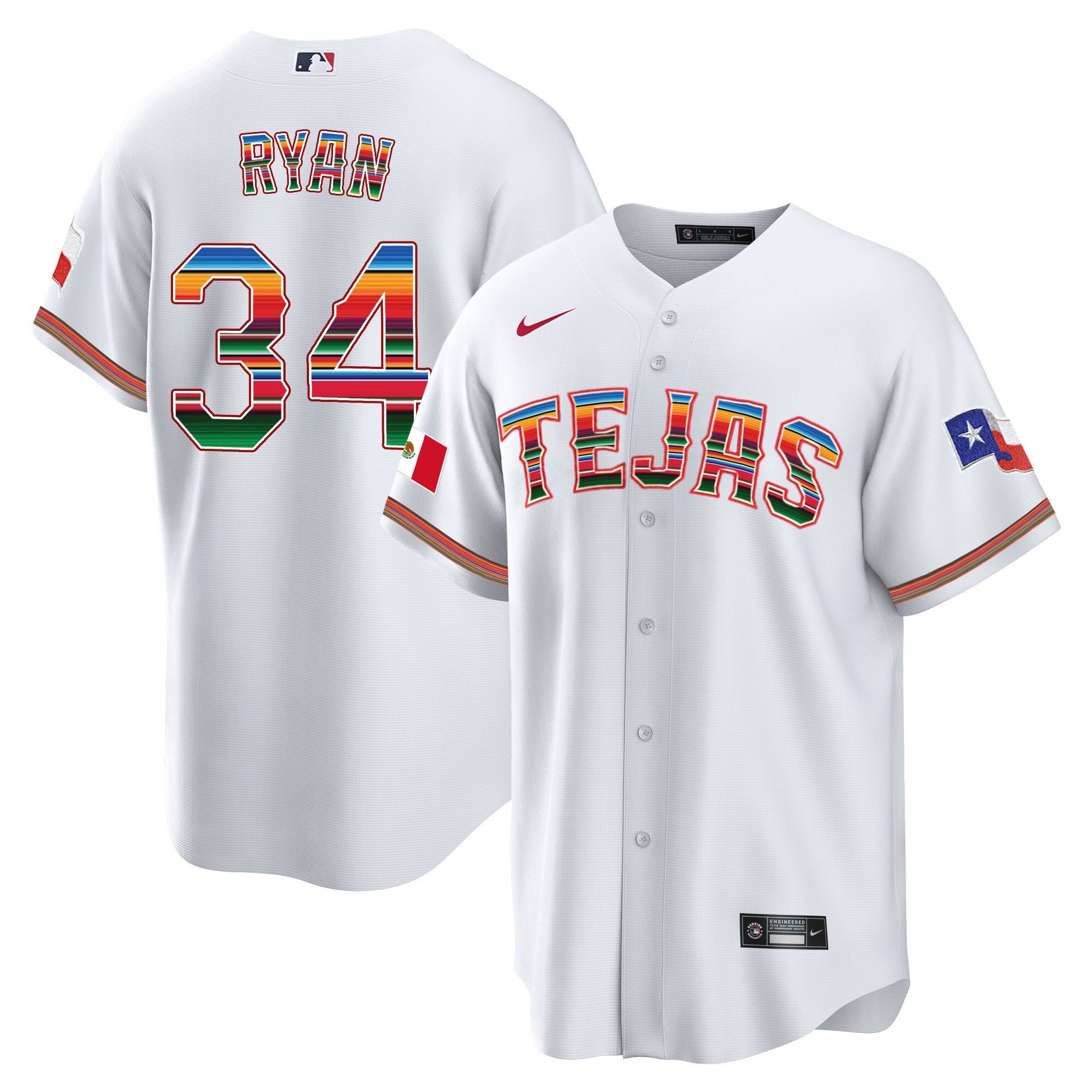 Men’s Texas Mexican Heritage Night Cool Base Jersey – Tejas