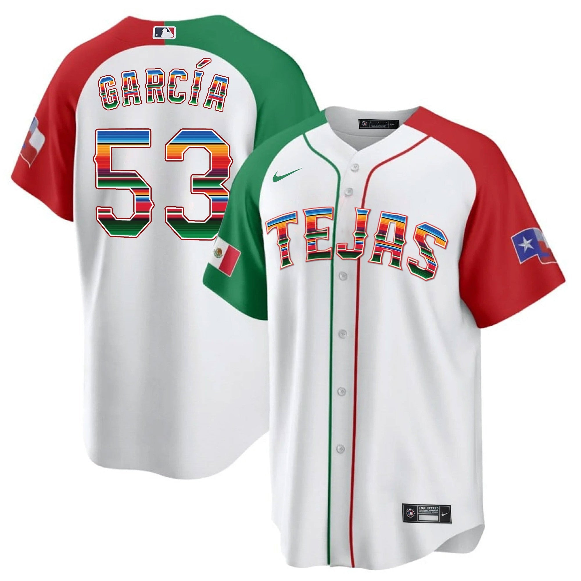 Men’s Texas Mexican Heritage Night Cool Base Jersey – Tejas