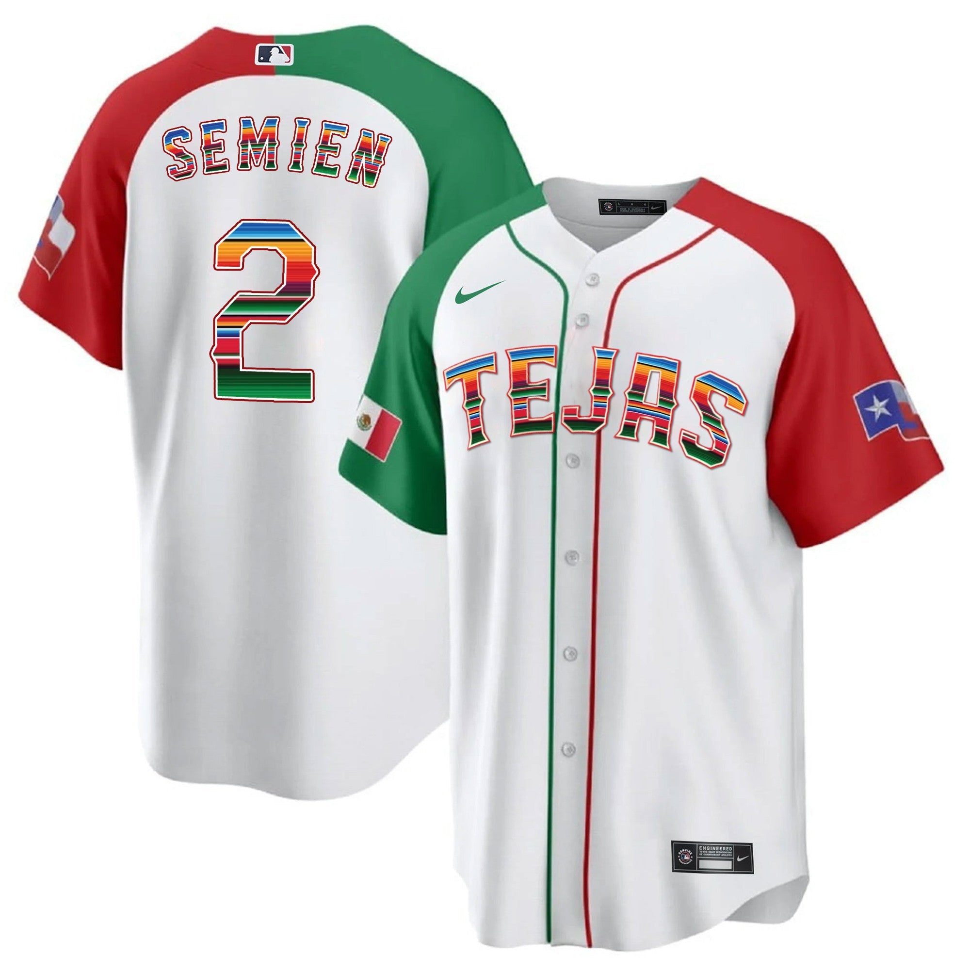 Men’s Texas Mexican Heritage Night Cool Base Jersey – Tejas