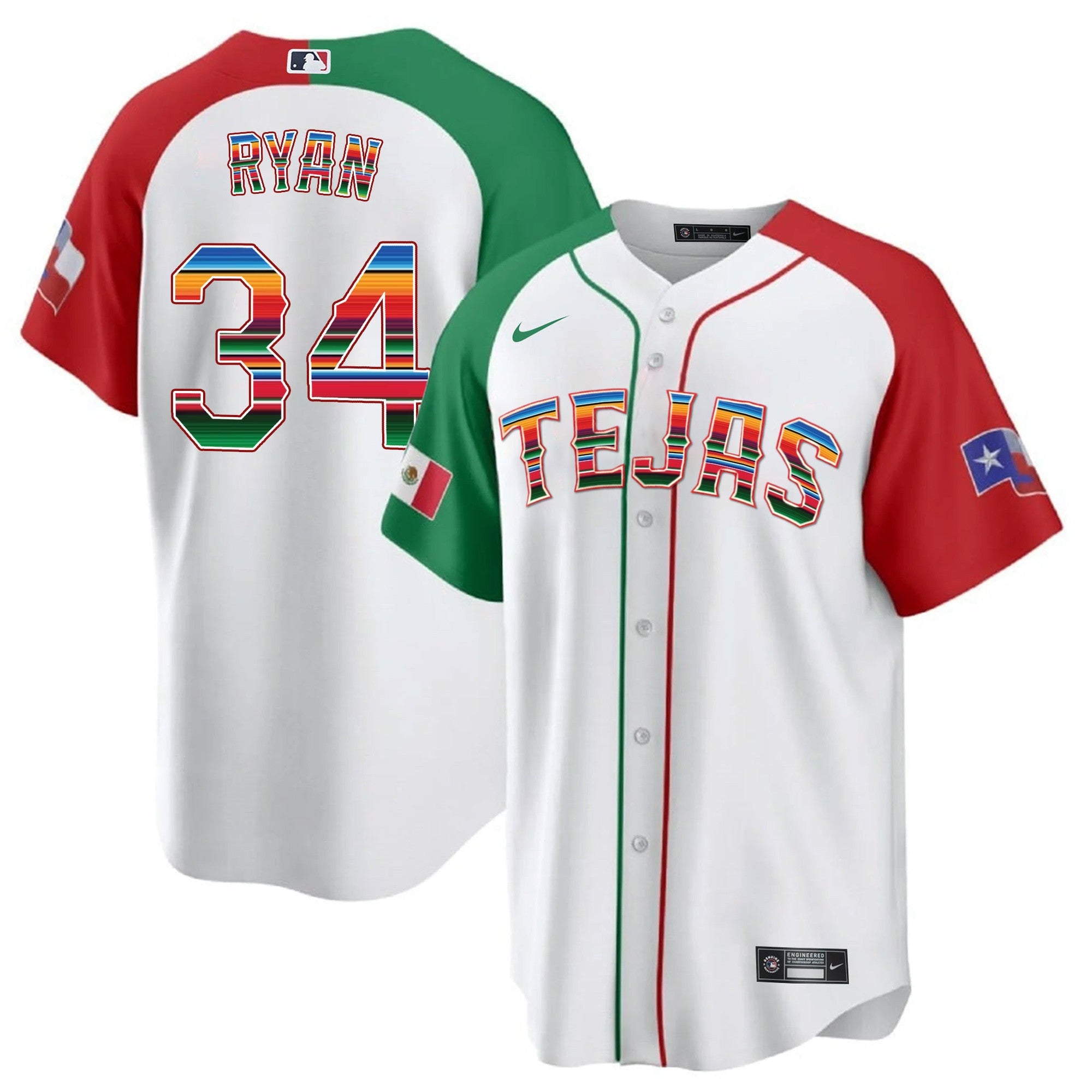 Men’s Texas Mexican Heritage Night Cool Base Jersey – Tejas