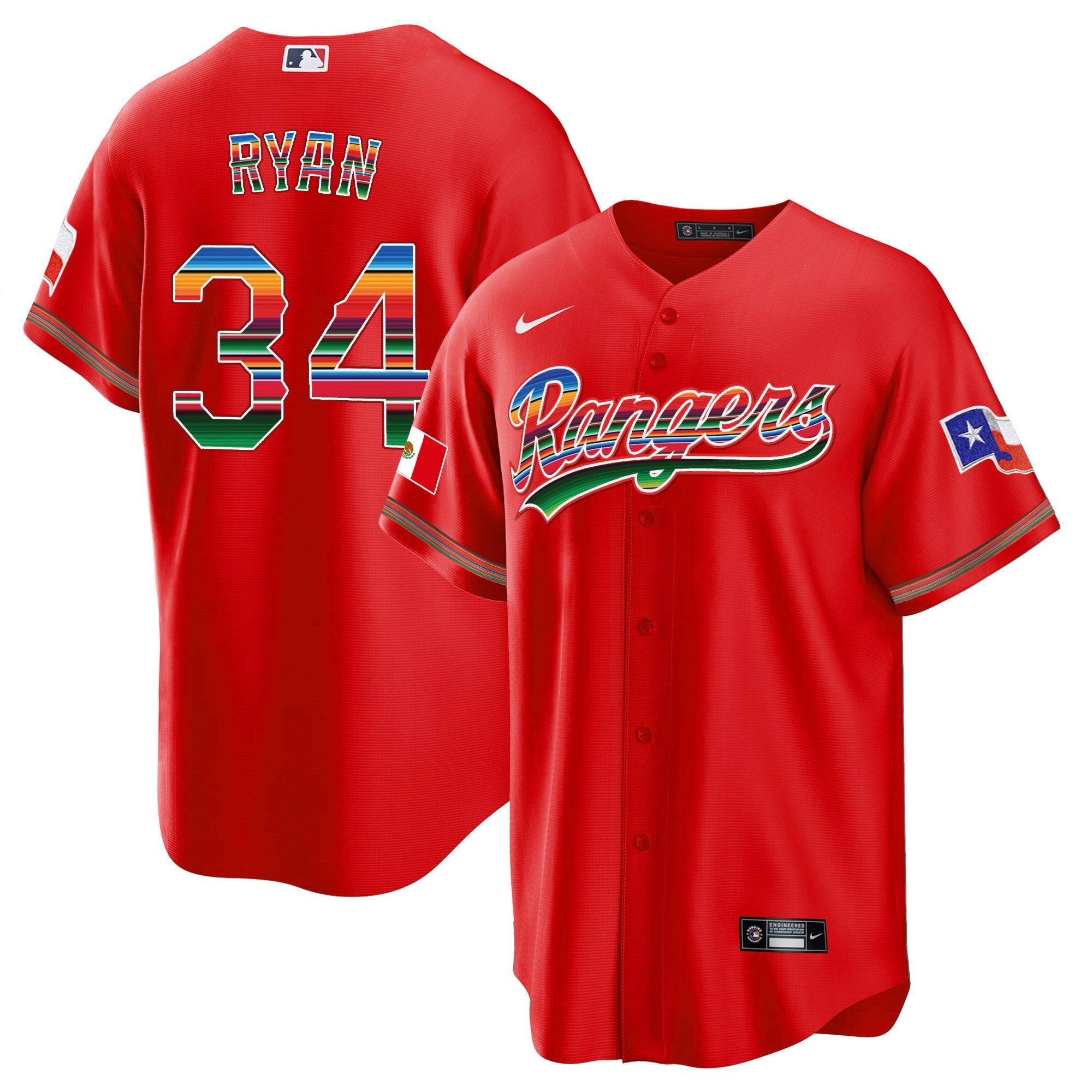 Men’s Texas Mexican Heritage Night Cool Base Jersey – Home