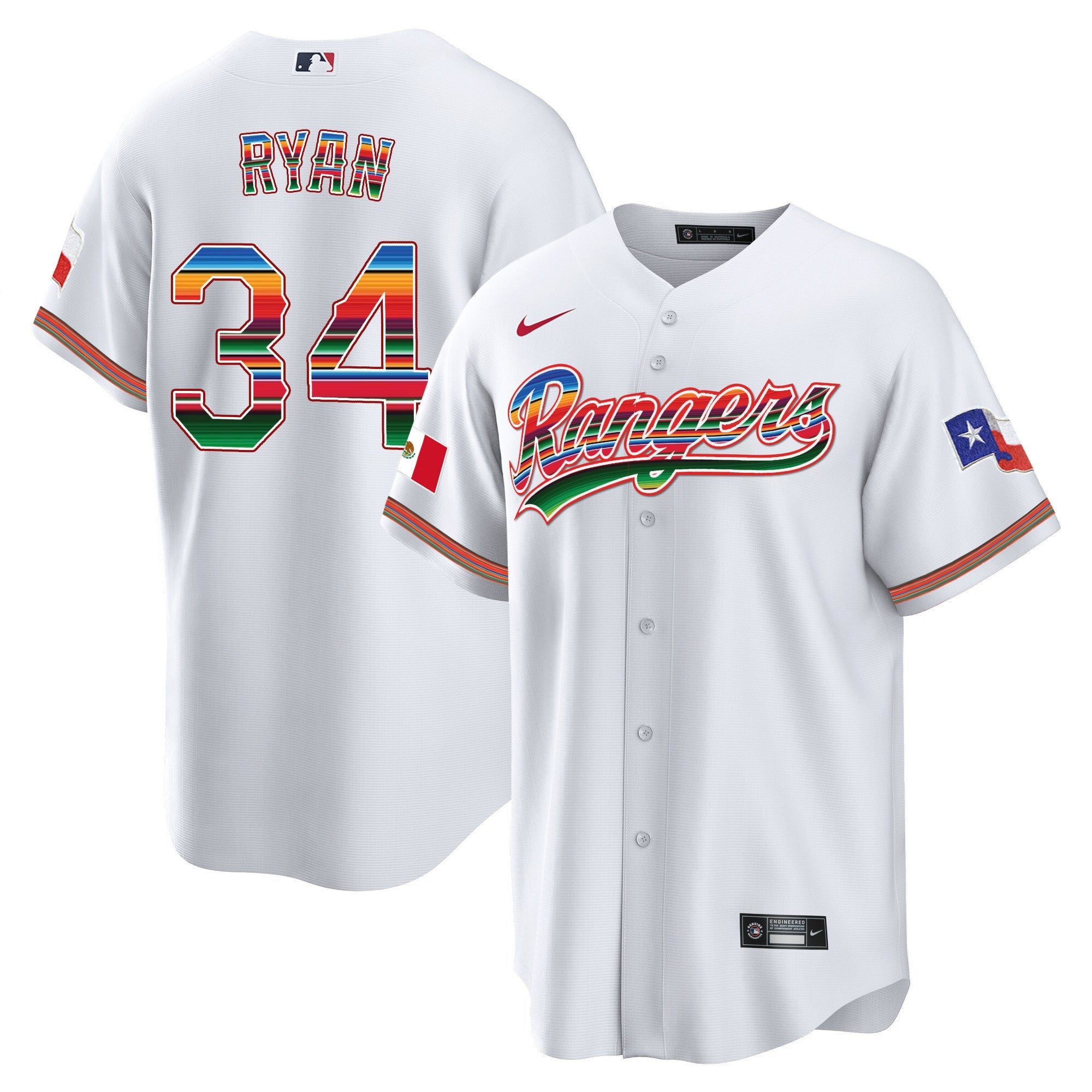 Men’s Texas Mexican Heritage Night Cool Base Jersey – Home