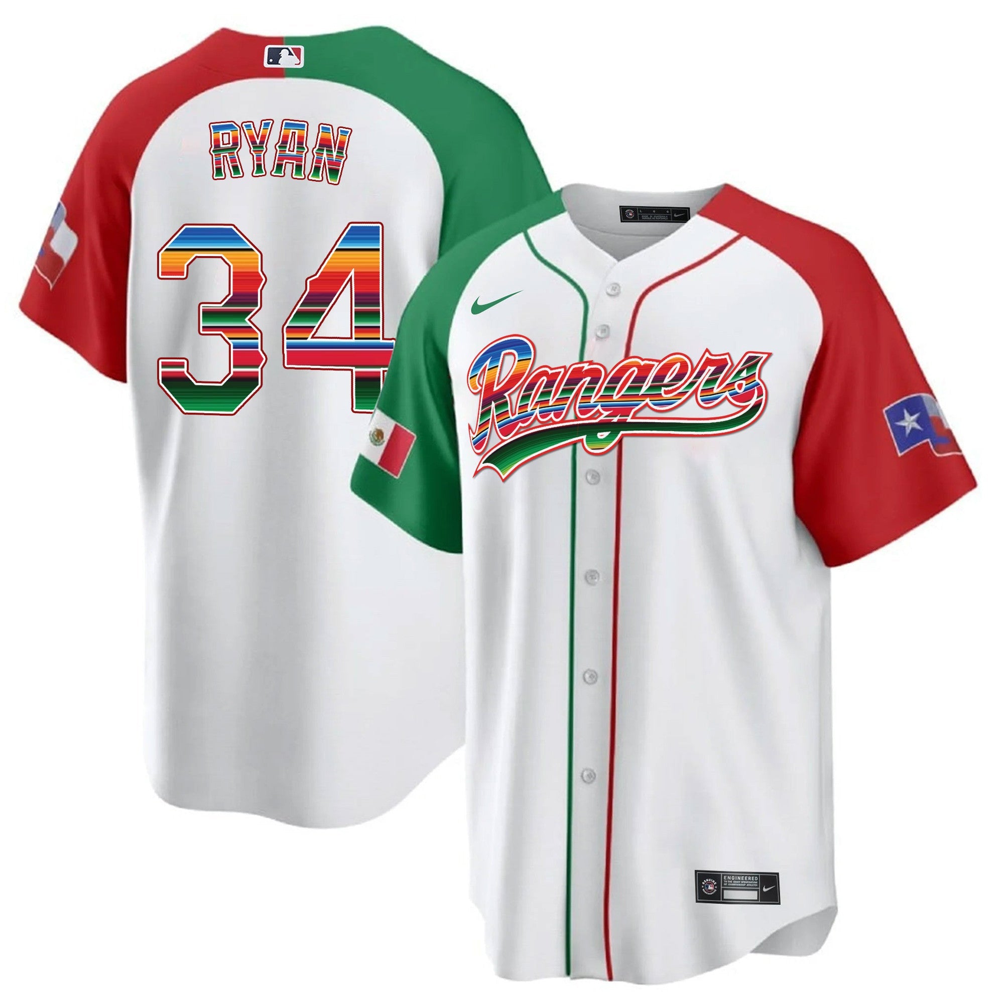 Men’s Texas Mexican Heritage Night Cool Base Jersey – Home