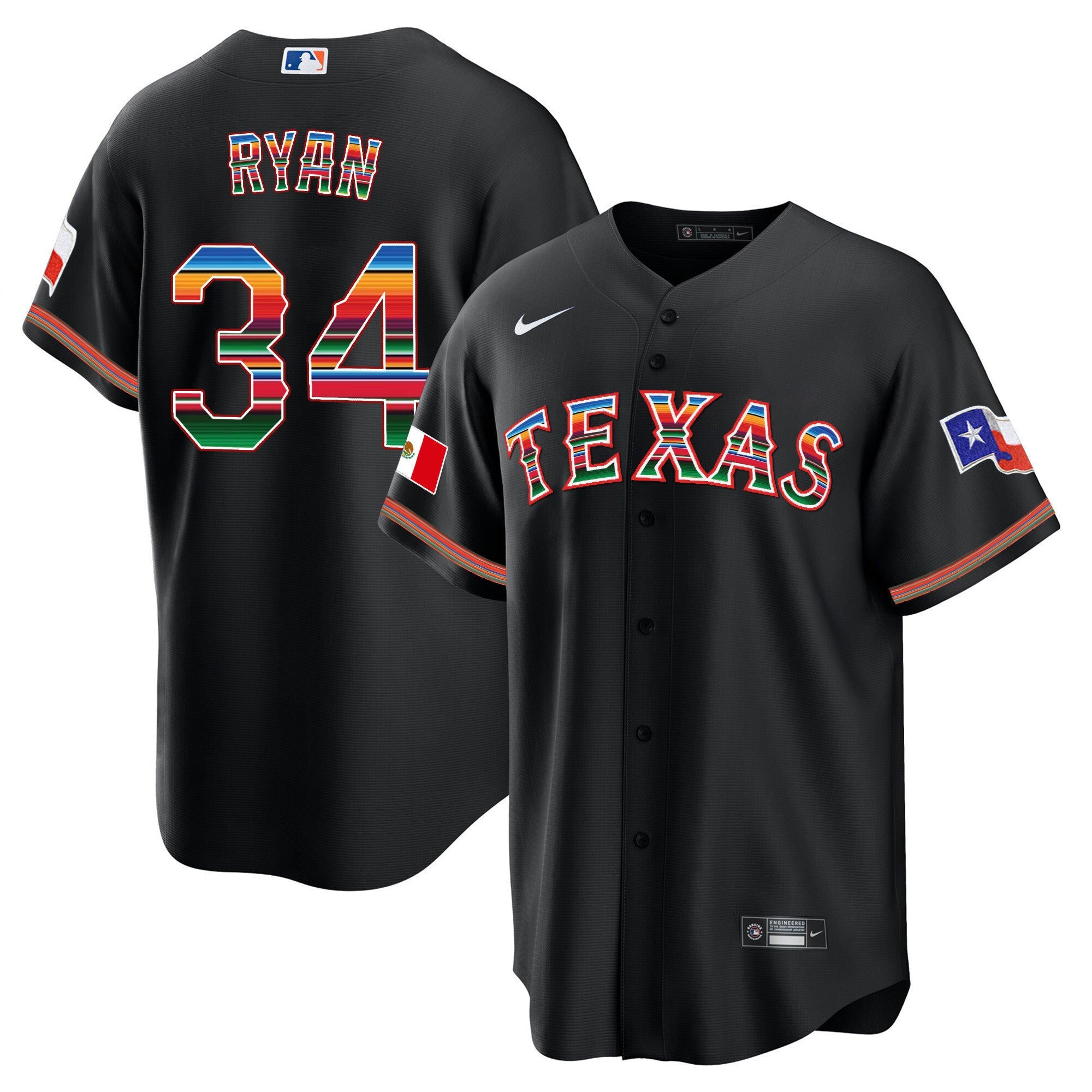 Men’s Texas Mexican Heritage Night Cool Base Jersey – Away
