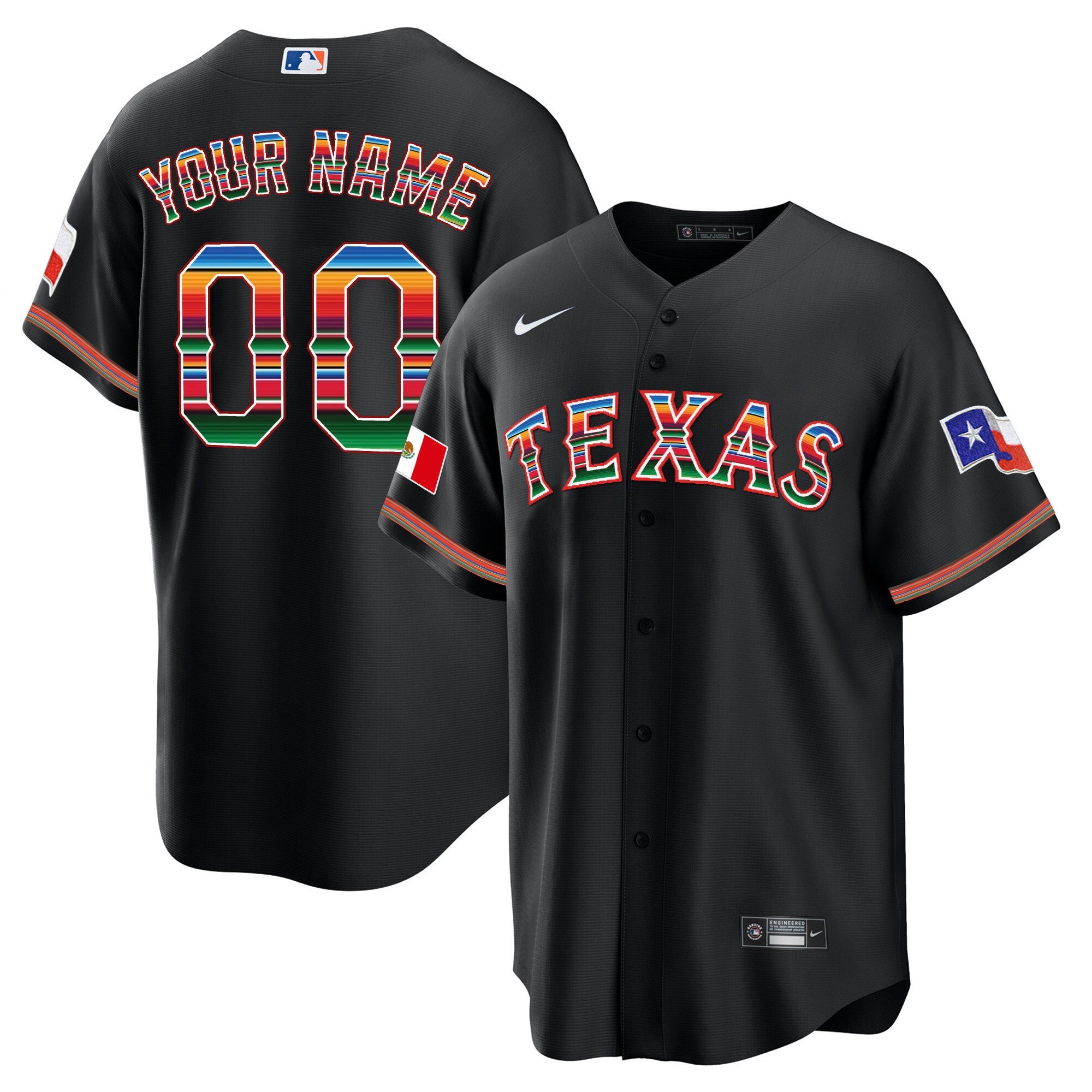 Men’s Texas Mexican Heritage Night Cool Base Custom Jersey
