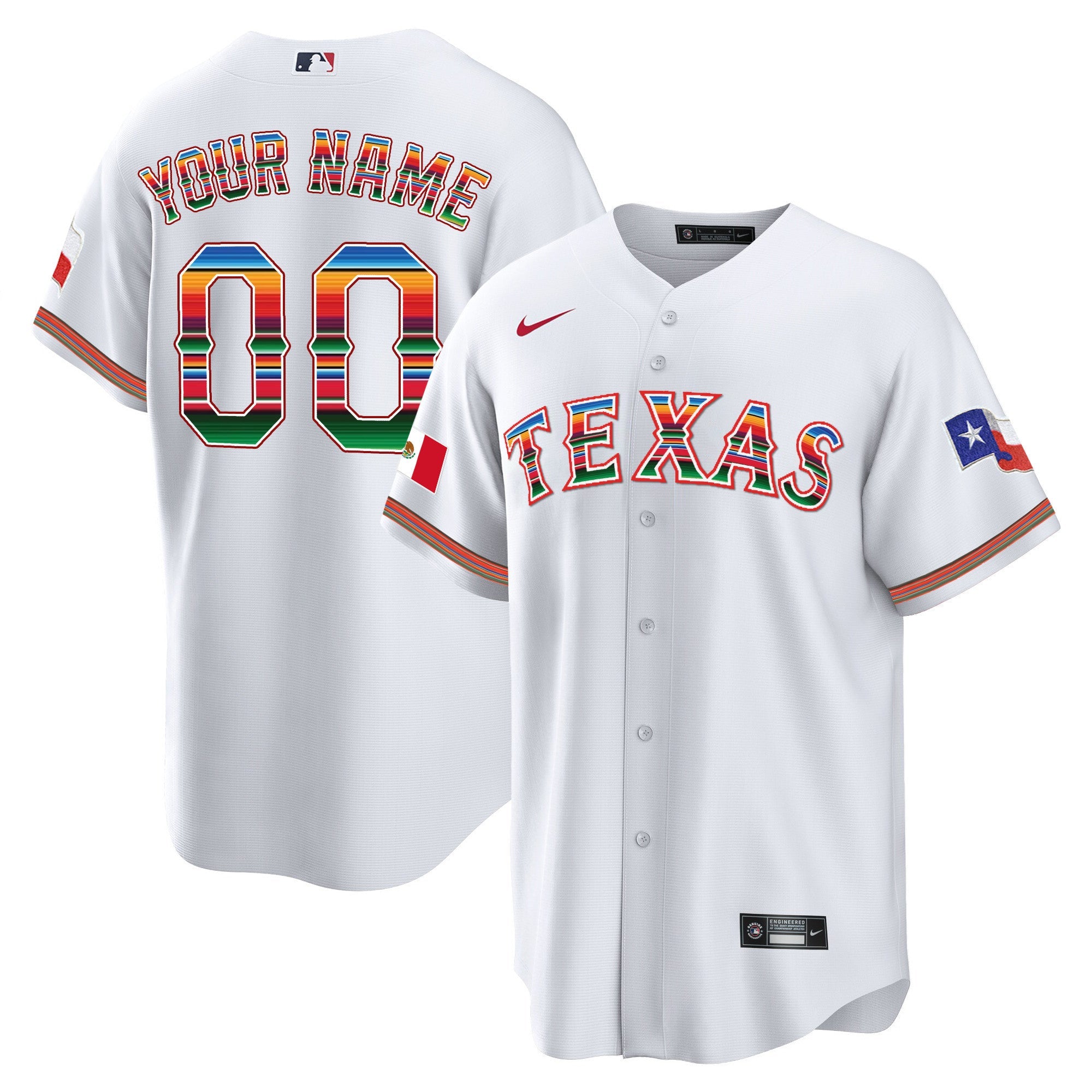 Men’s Texas Mexican Heritage Night Cool Base Custom Jersey