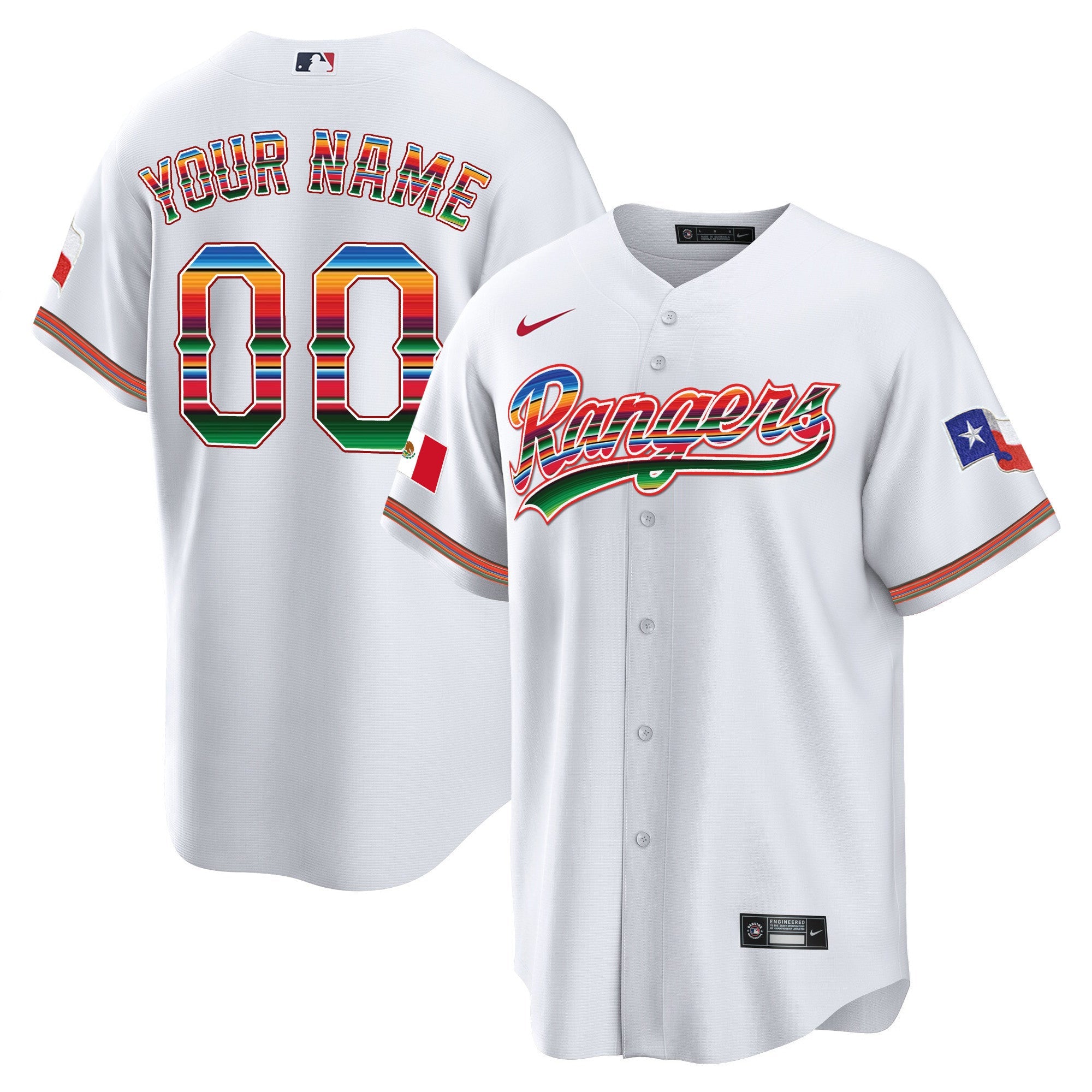 Men’s Texas Mexican Heritage Night Cool Base Custom Jersey