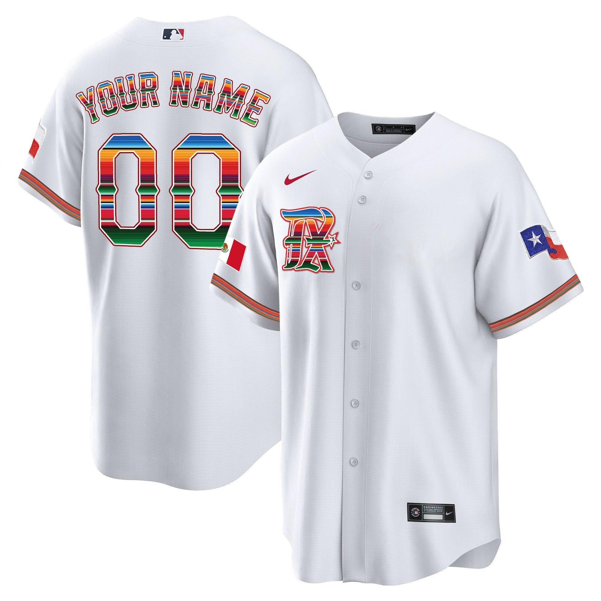 Men’s Texas Mexican Heritage Night Cool Base Custom Jersey