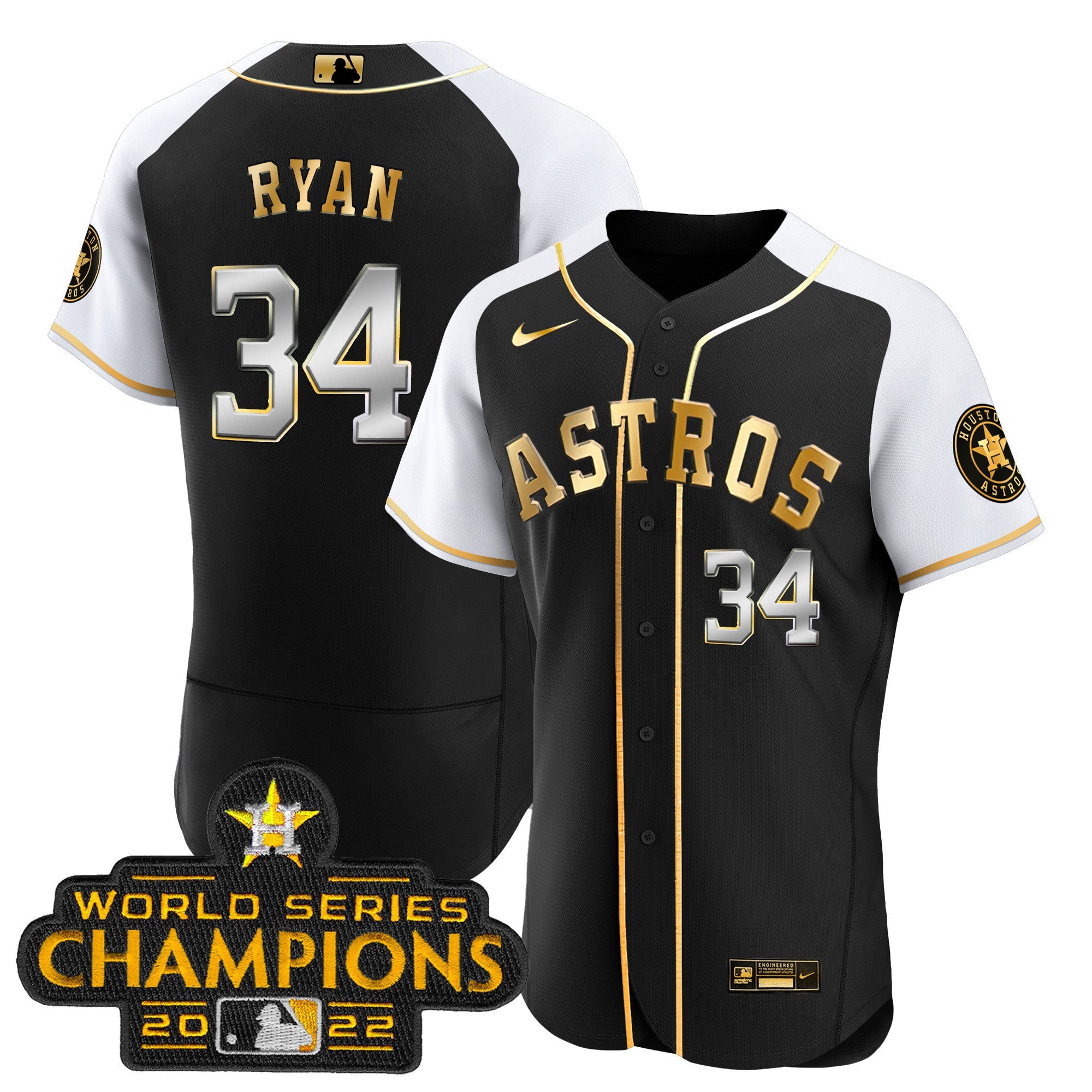 Nolan Ryan 2023 Gold Flex Base Jersey