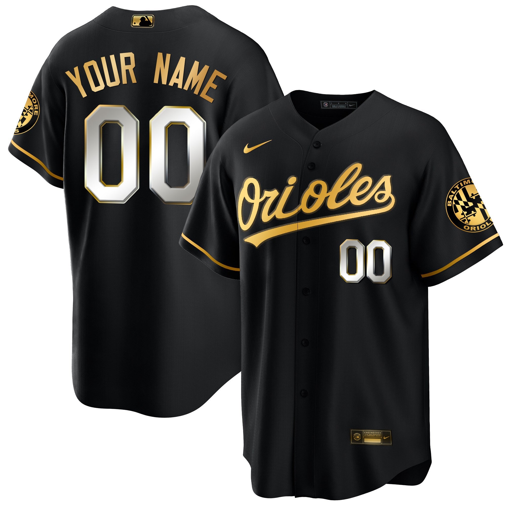 Baltimore 2023 Special Gold Cool Custom Jersey