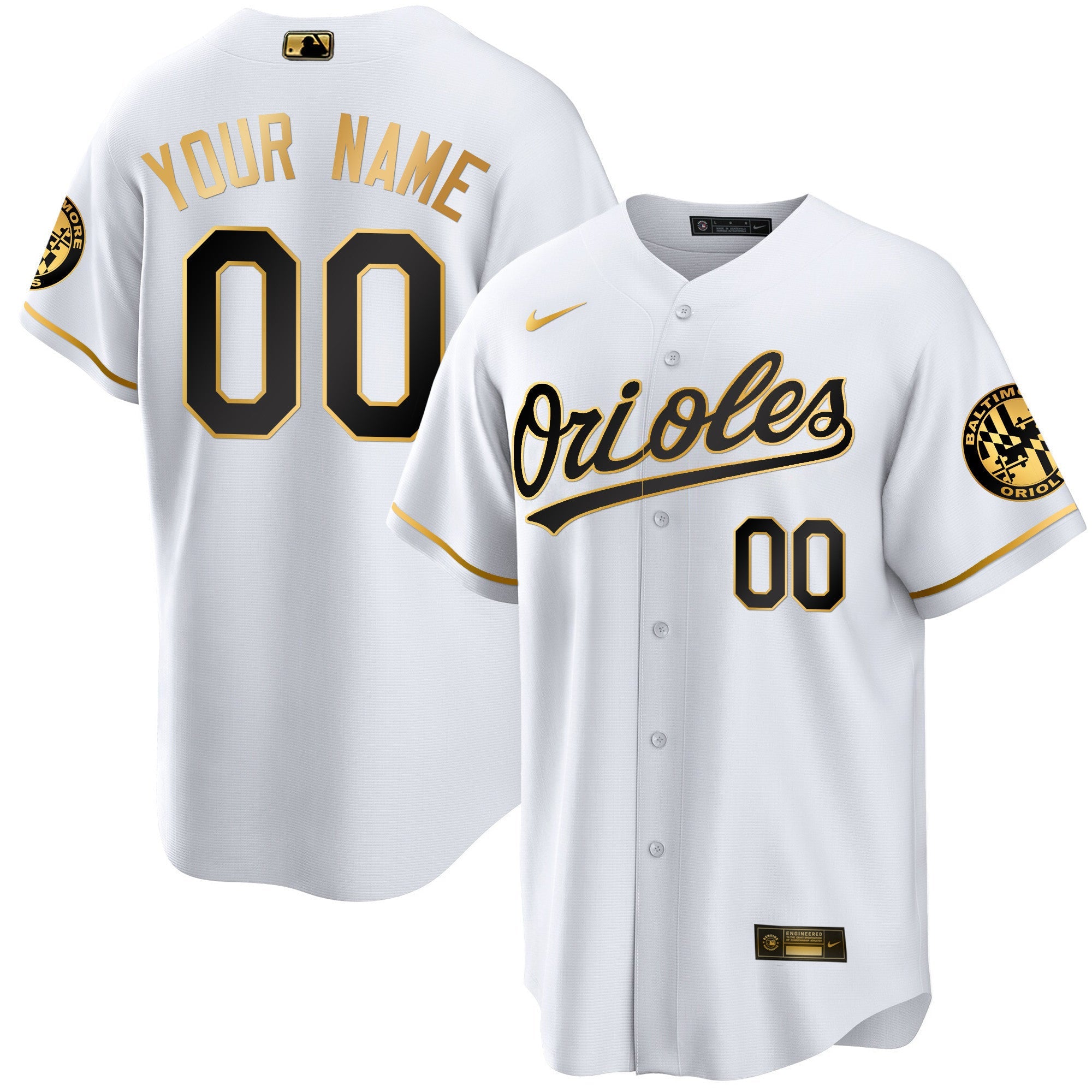Baltimore 2023 Special Gold Cool Custom Jersey