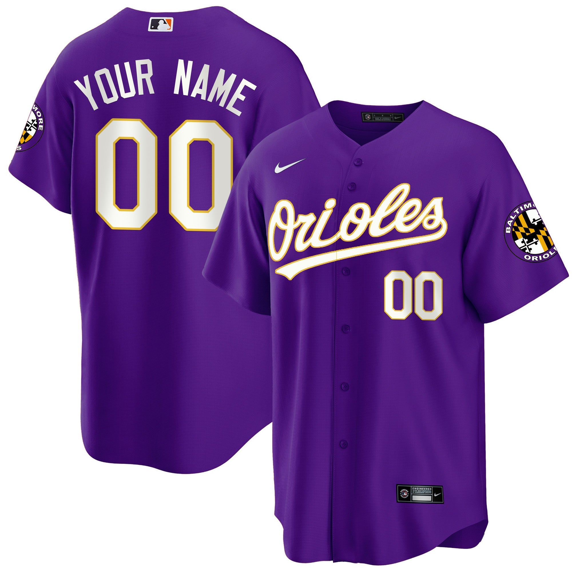Baltimore 2023 Special Gold Cool Custom Jersey