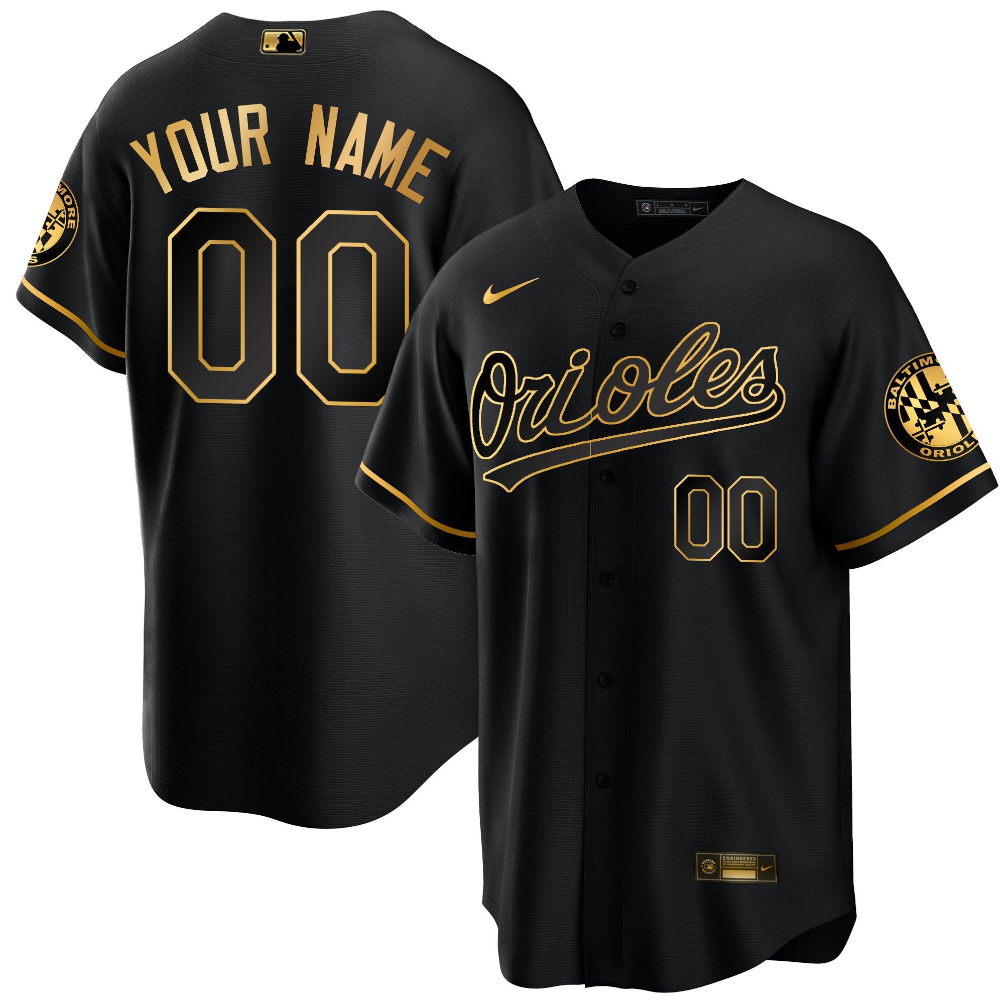 Baltimore 2023 Special Gold Cool Custom Jersey