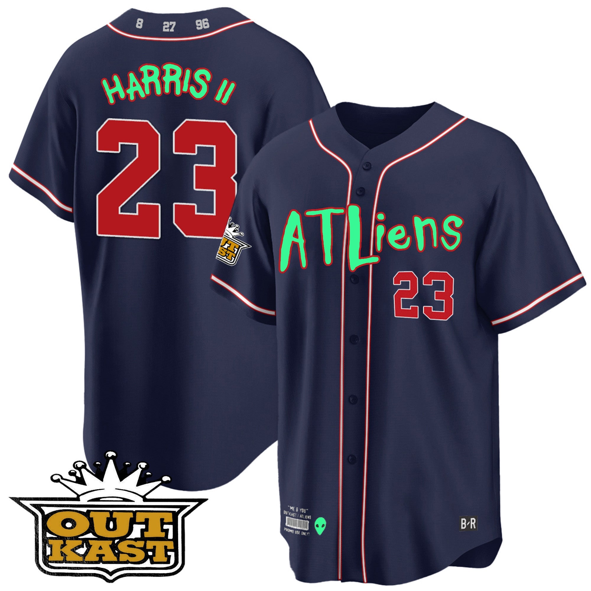 Men’s Atlanta Atliens Cool Base Jersey – Galaxy Version – Stitched