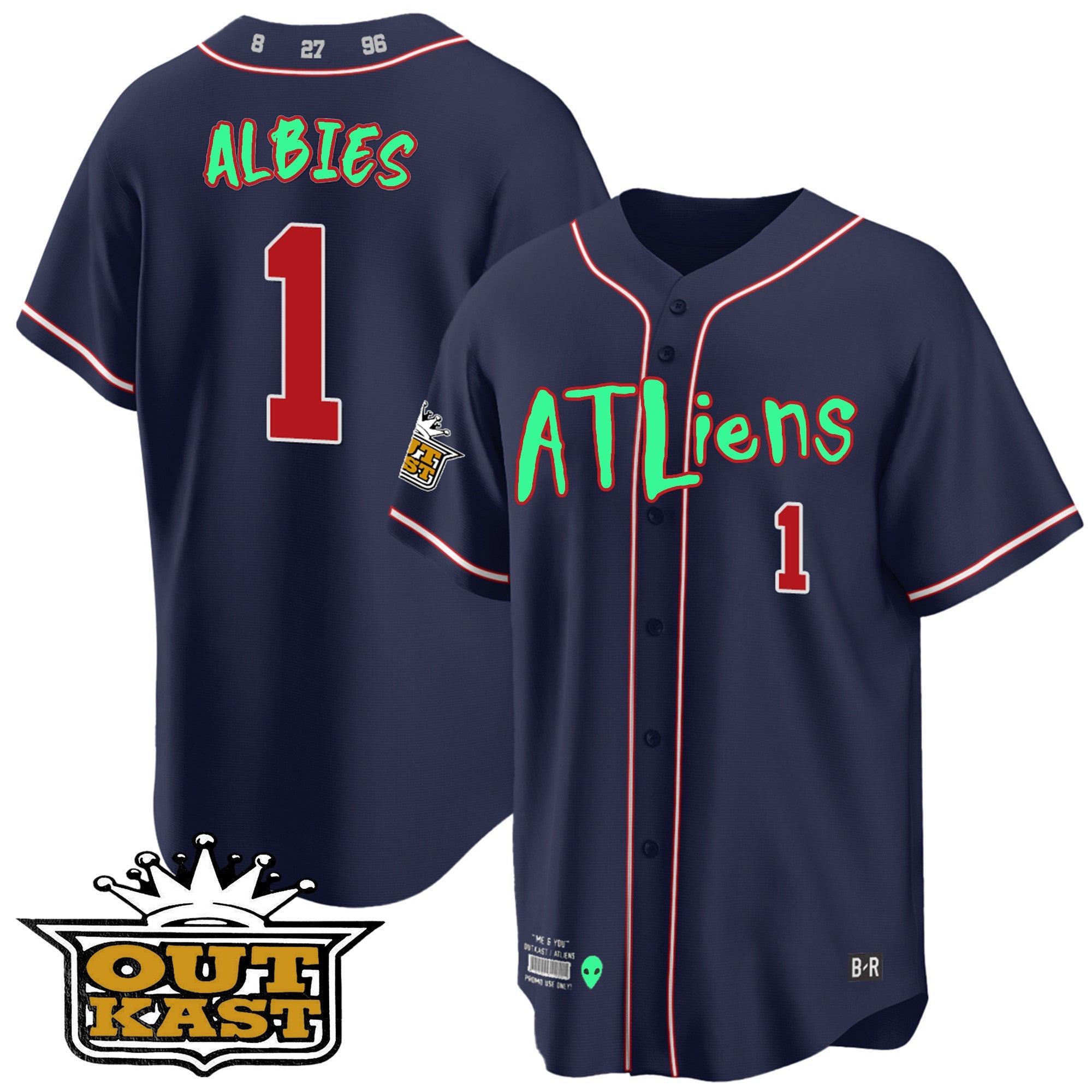 Men’s Atlanta Atliens Cool Base Jersey – Galaxy Version – Stitched
