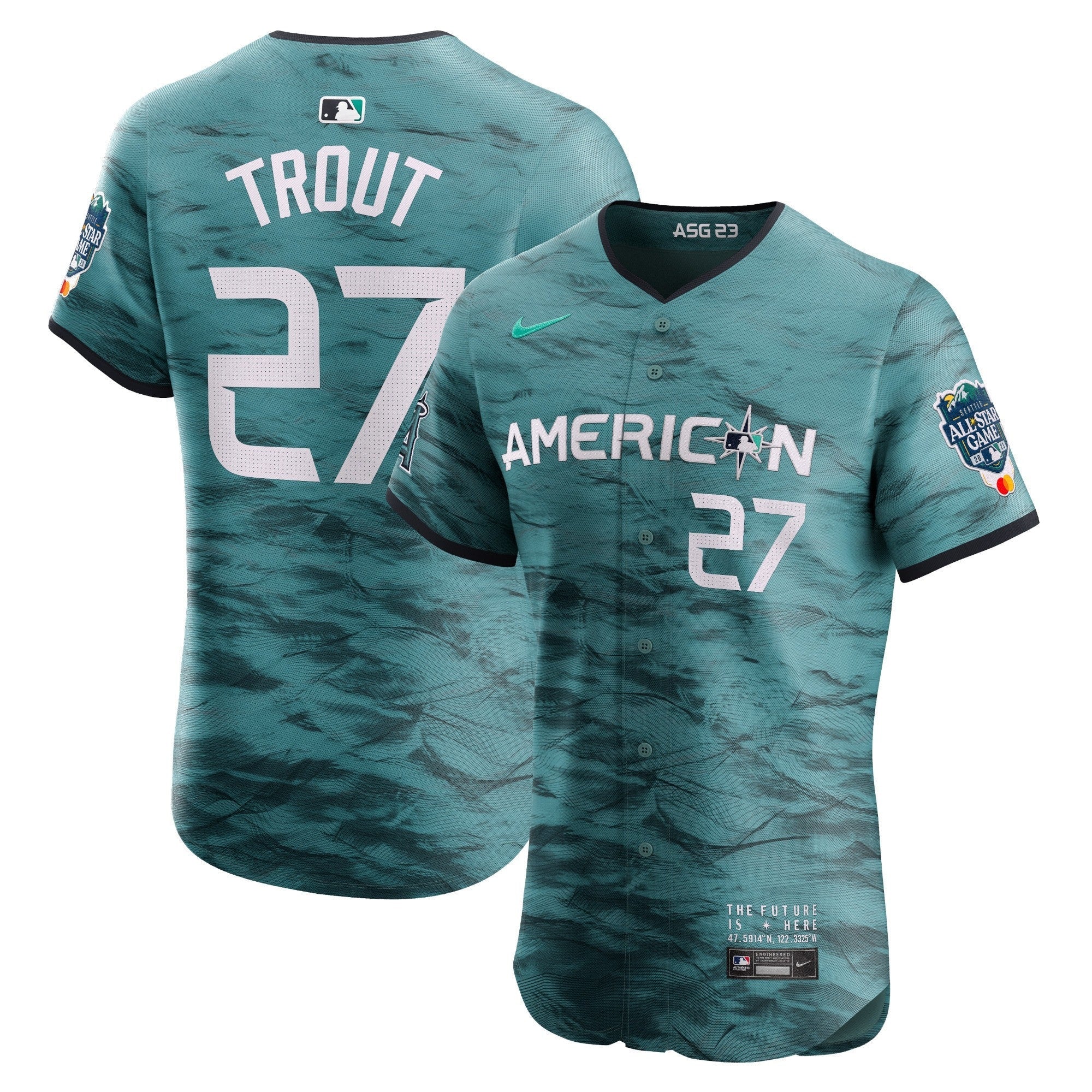 Men’s American League 2023 All-Star Game Teal Jersey